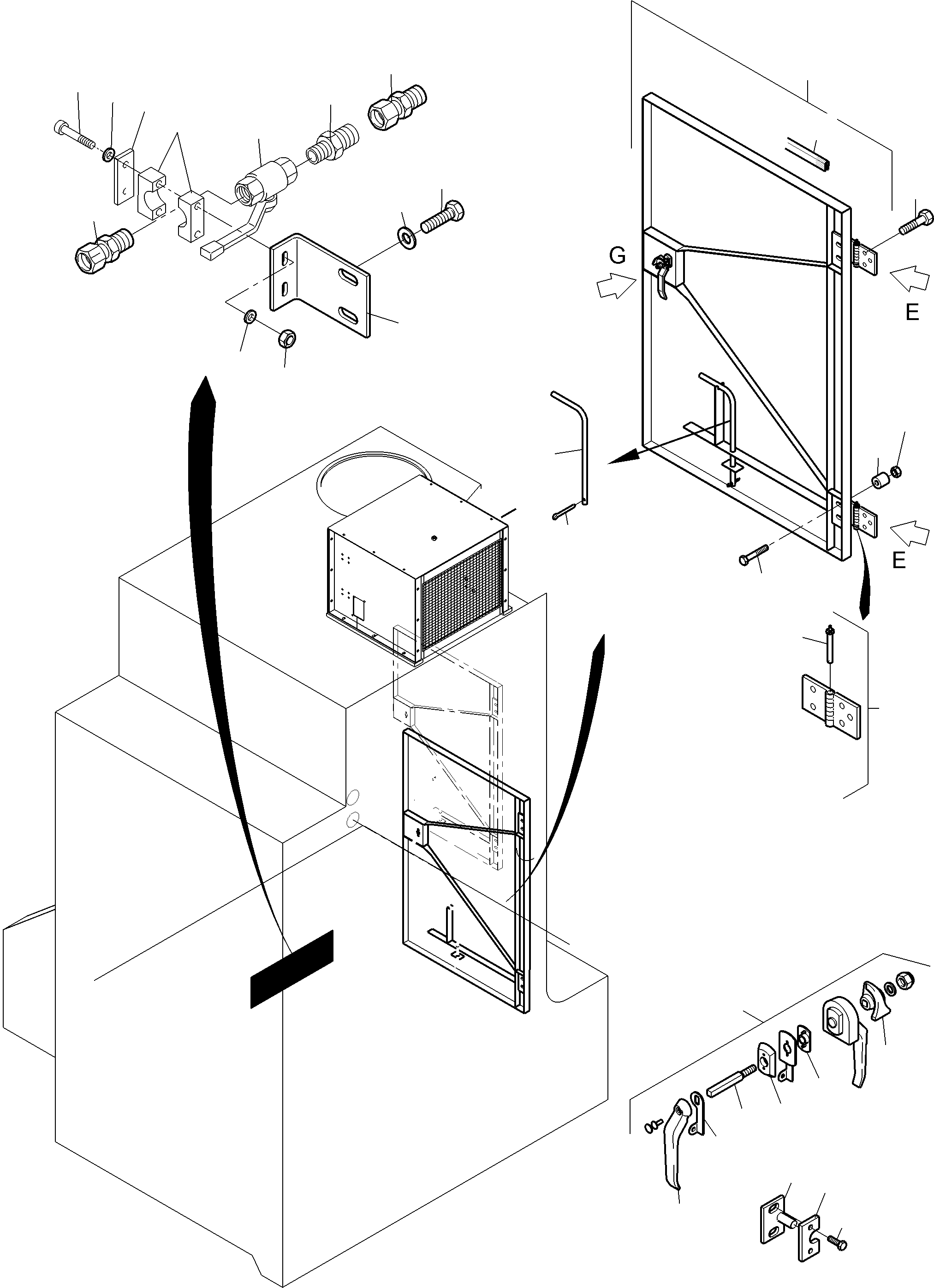 Komatsu parts book diagram for PC4000-11 S/N 08312: FUEL TANK
