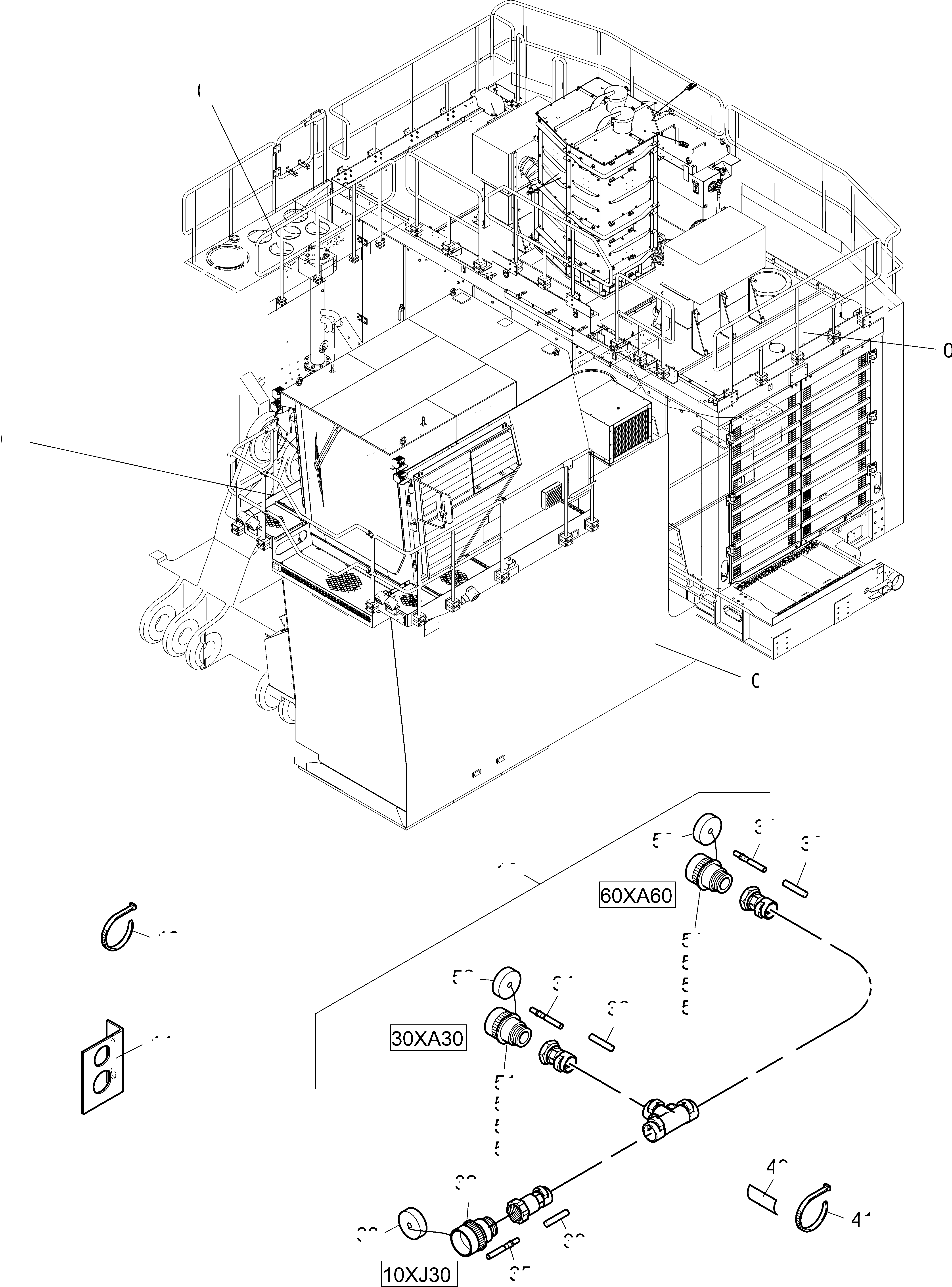 Komatsu parts book diagram for PC4000-11 S/N 08312: KOMVISION CAMERASYSTEM