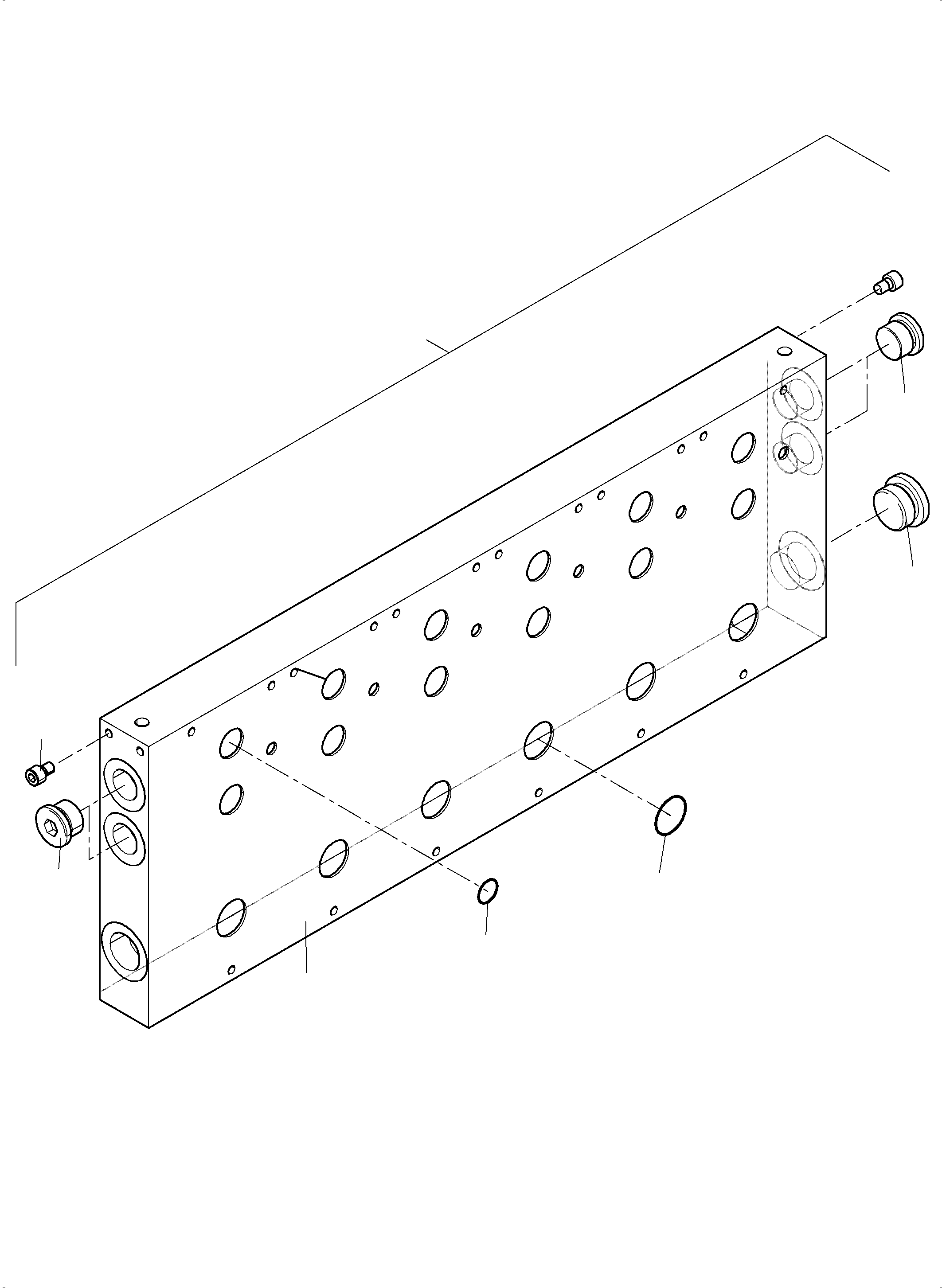 Komatsu parts book diagram for PC4000-11 S/N 08312: BASE PLATE