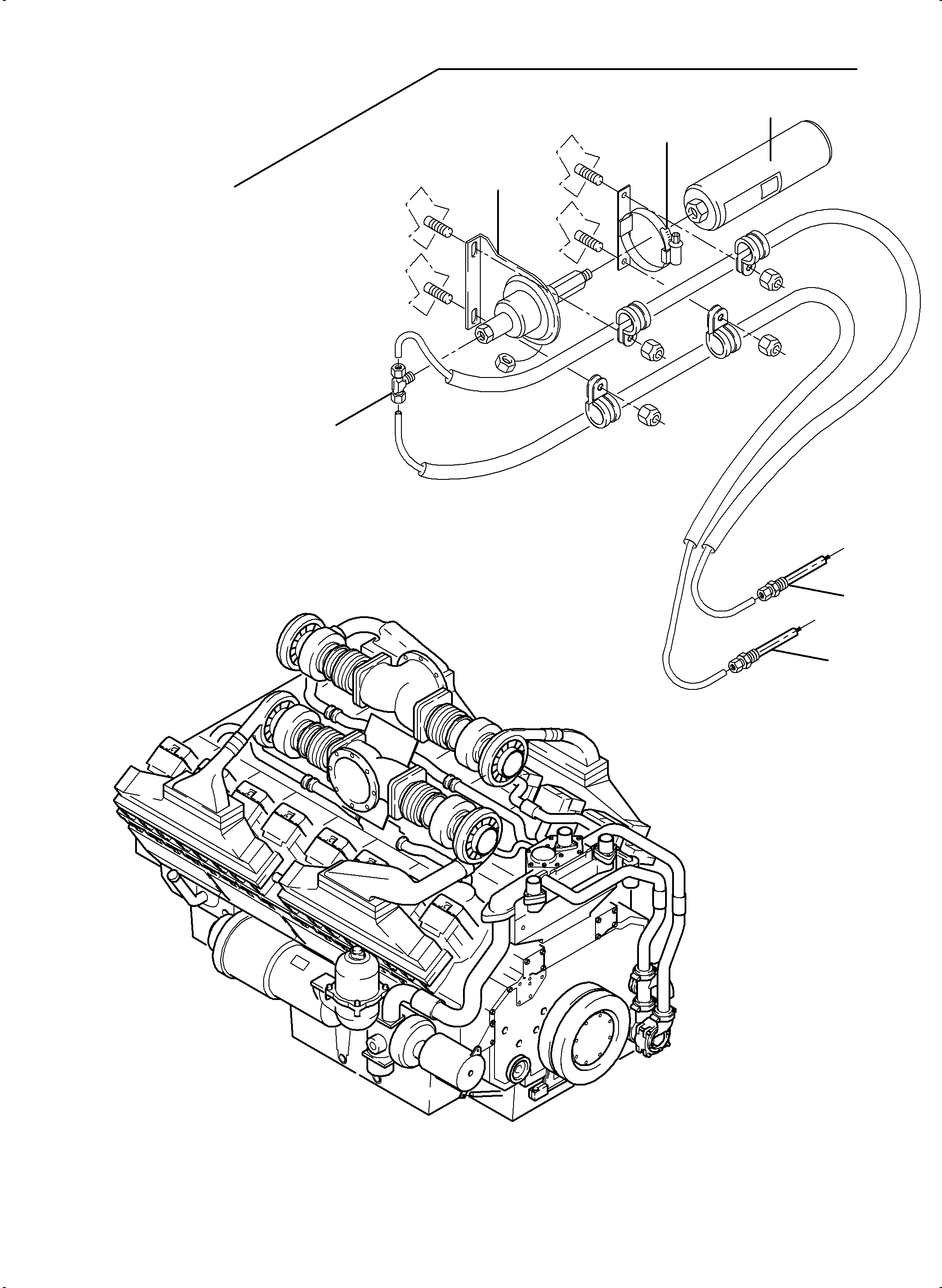 Komatsu parts book diagram for PC4000-11 S/N 08312: COLD-STARTING-SYSTEM, CU-ENGINE