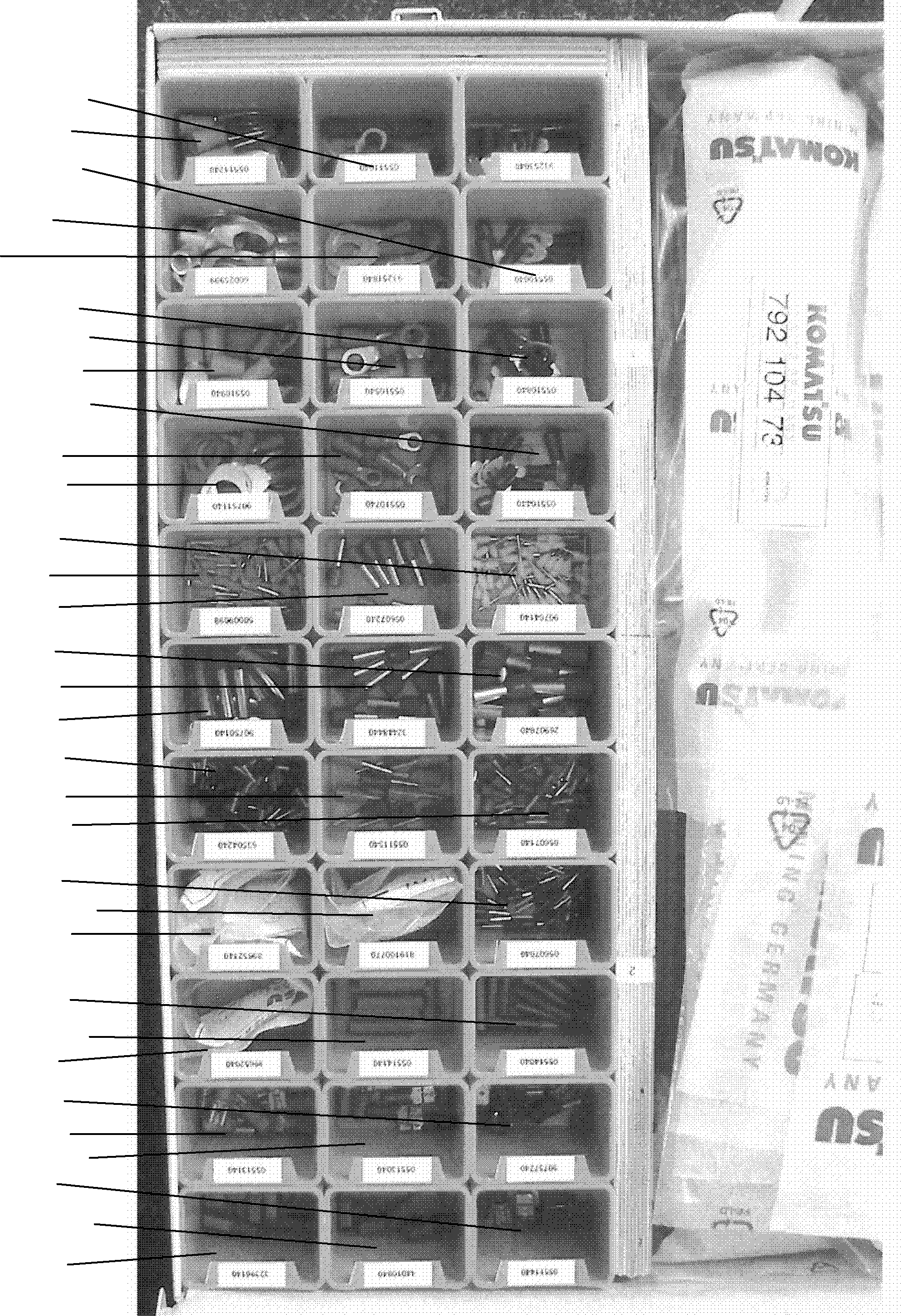 Komatsu parts book diagram for PC4000-11 S/N 08312: ELECTRO-KIT-DEUTSCH