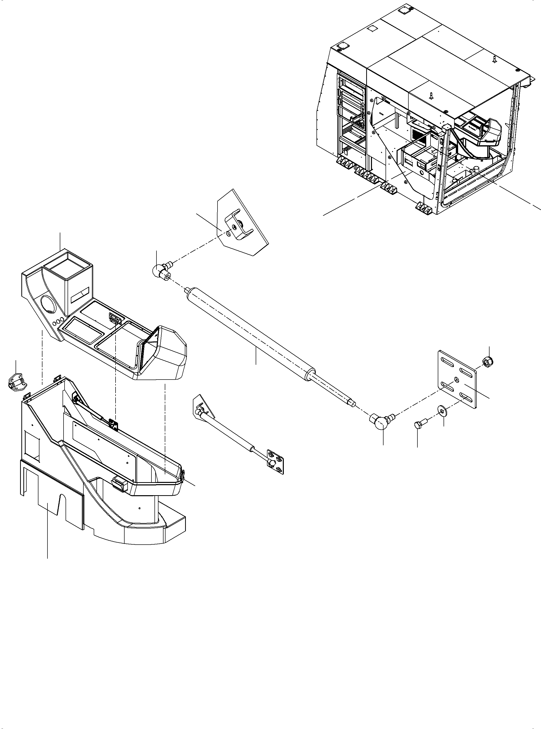 Komatsu parts book diagram for PC4000-11 S/N 08312: OPERATOR'S CAB PART 2