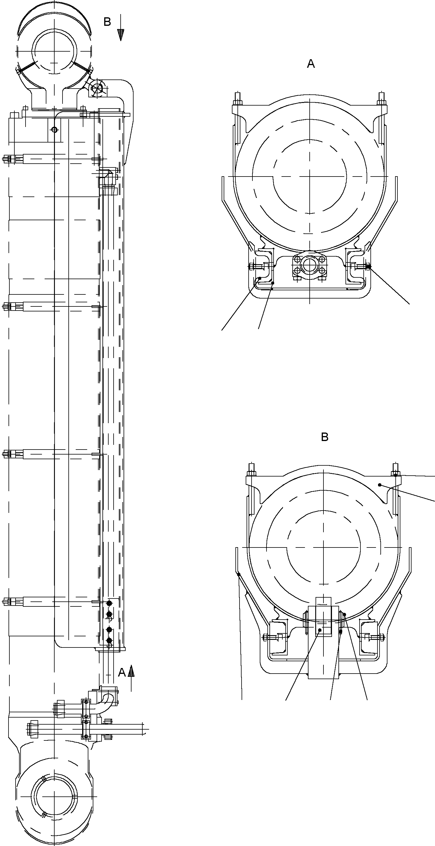 Excavators Mining Komatsu / PC8000-1E S/N 12036(g12036) / Rod Protection, Boom Cylinder(113-4090 : 113-4090)