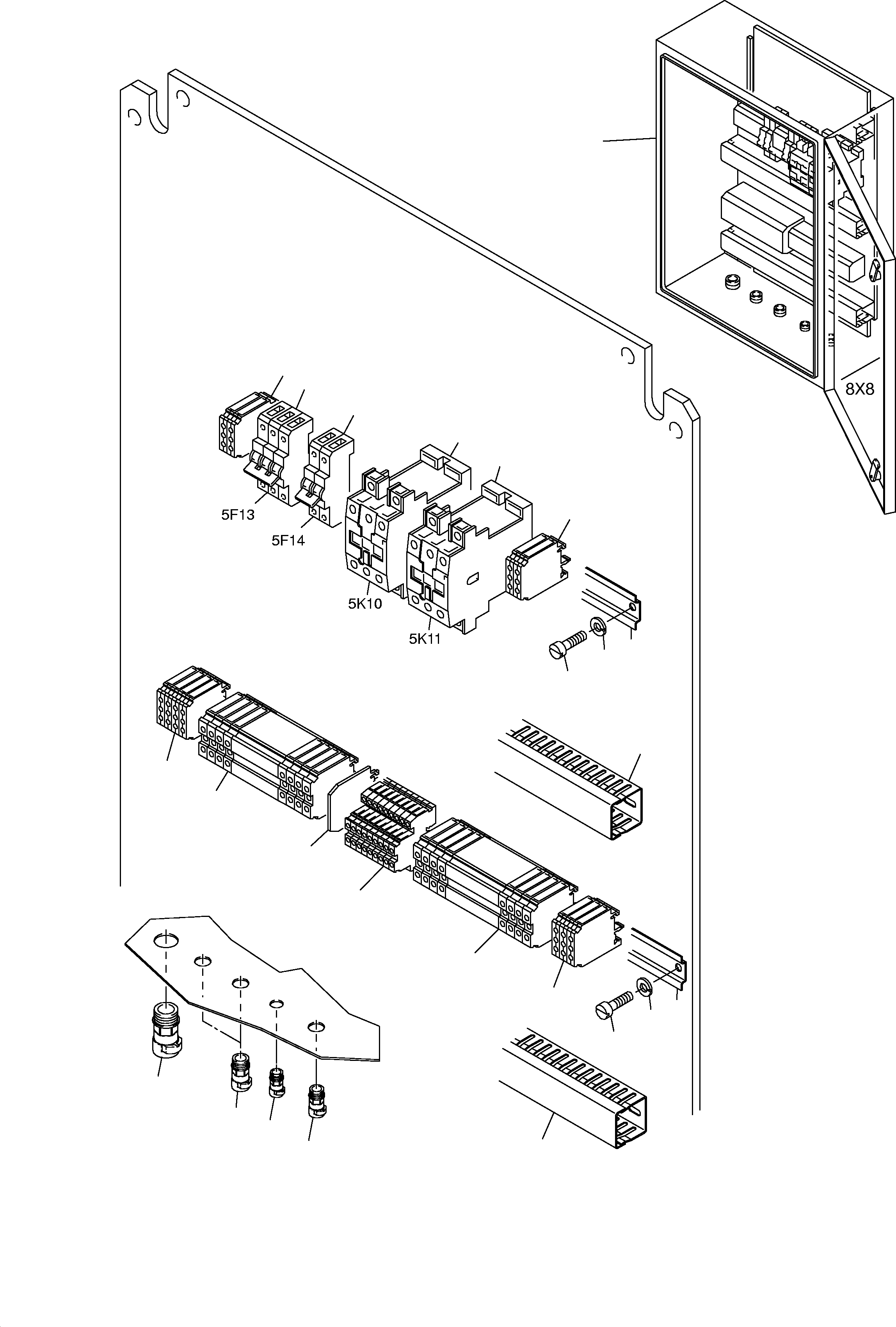 Excavators Mining Komatsu / PC8000-1E S/N 12036(g12036) / Switch Box(612-3198a : 612-3198a)