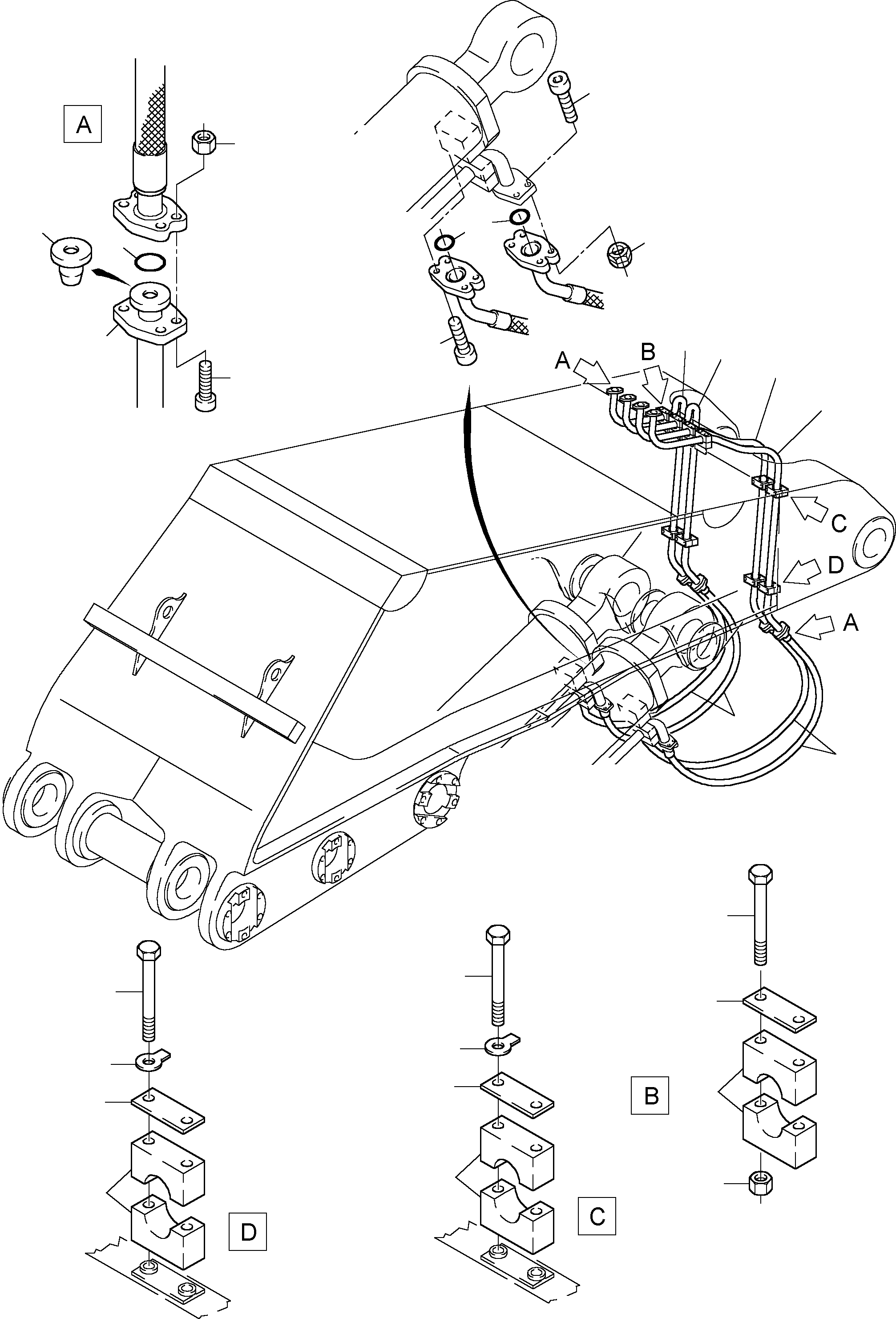 Excavators Mining Komatsu / PC8000-1E S/N 12036(g12036) / Boom 8.15 m(113-4000c : 113-4000c)