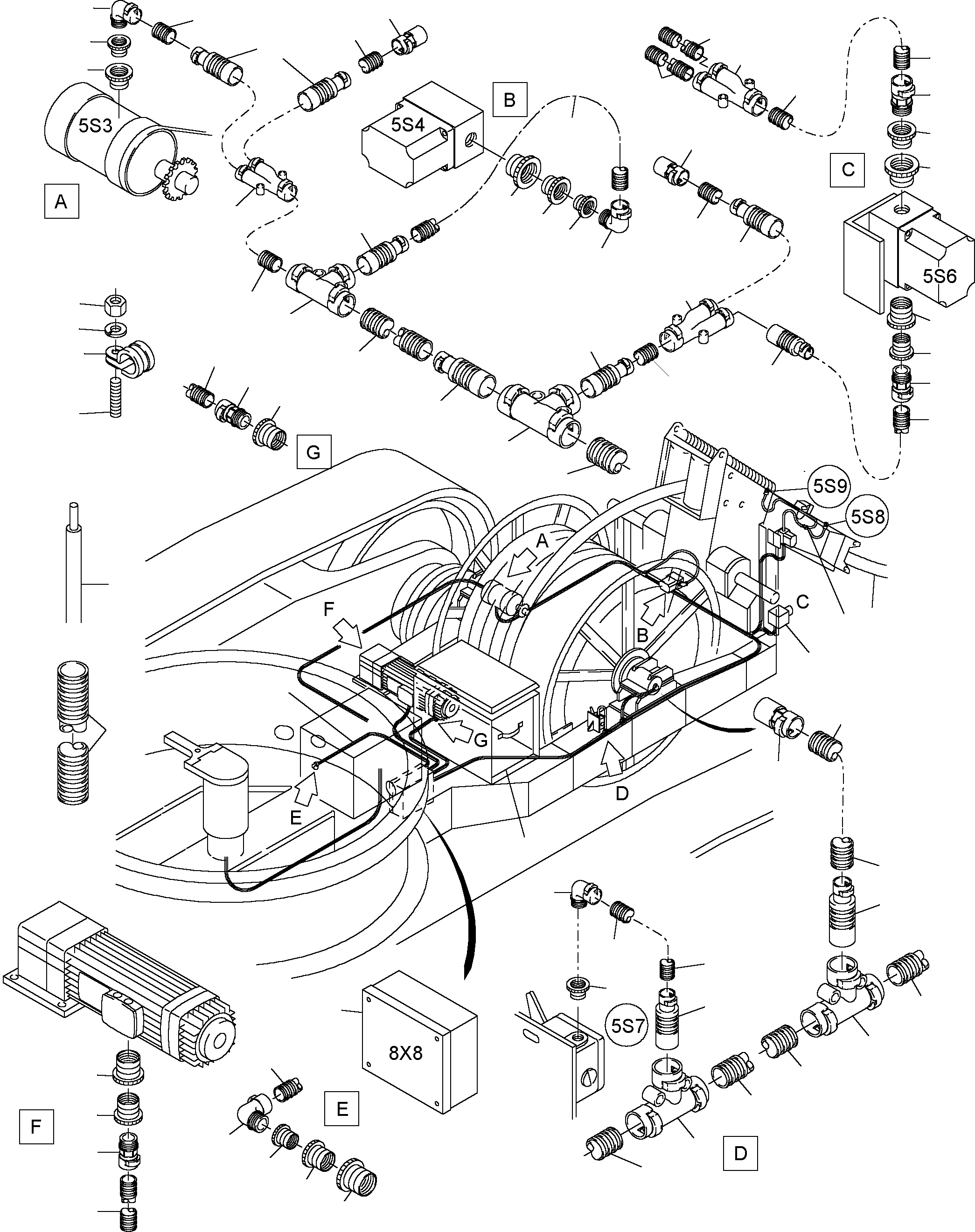 Excavators Mining Komatsu / PC8000-1E S/N 12036(g12036) / Cable Duct(612-3195a : 612-3195a)
