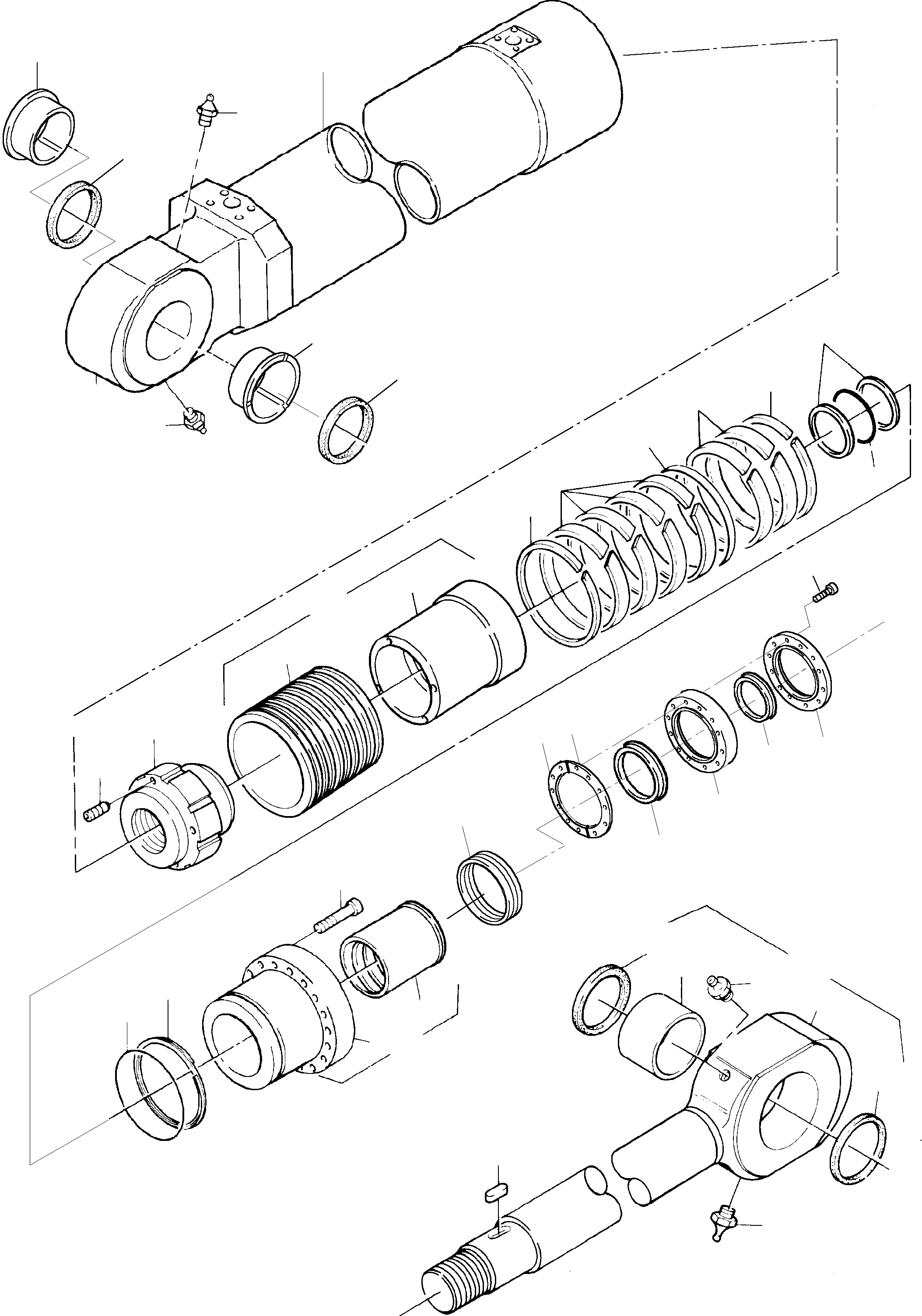 Excavators Mining Komatsu / PC8000-1E S/N 12036(g12036) / Hydraulik Cylinder(113-4076b : 113-4076b)