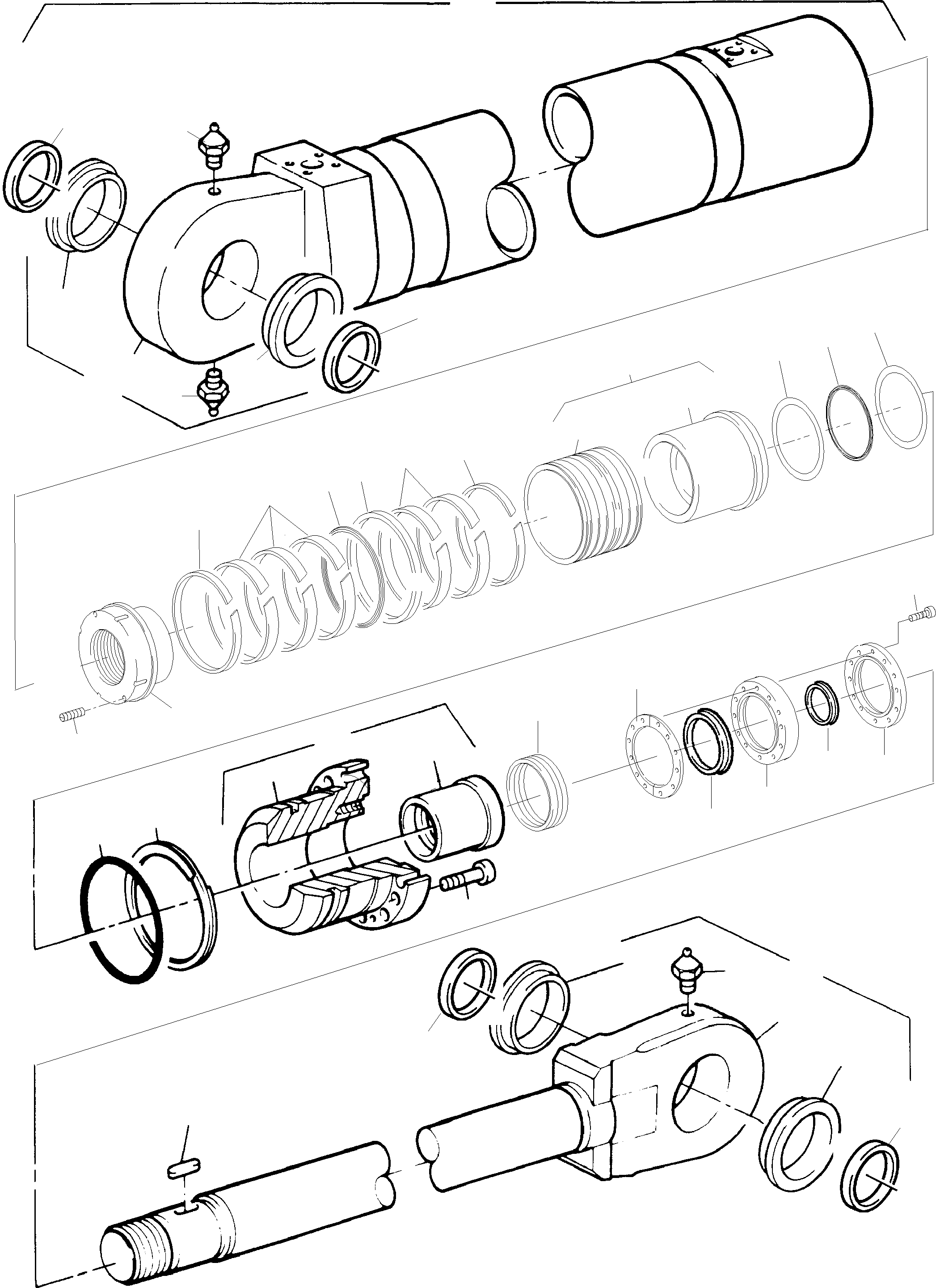 Excavators Mining Komatsu / PC8000-1E S/N 12036(g12036) / Hydr.-Cylinder(113-4175c : 113-4175c)