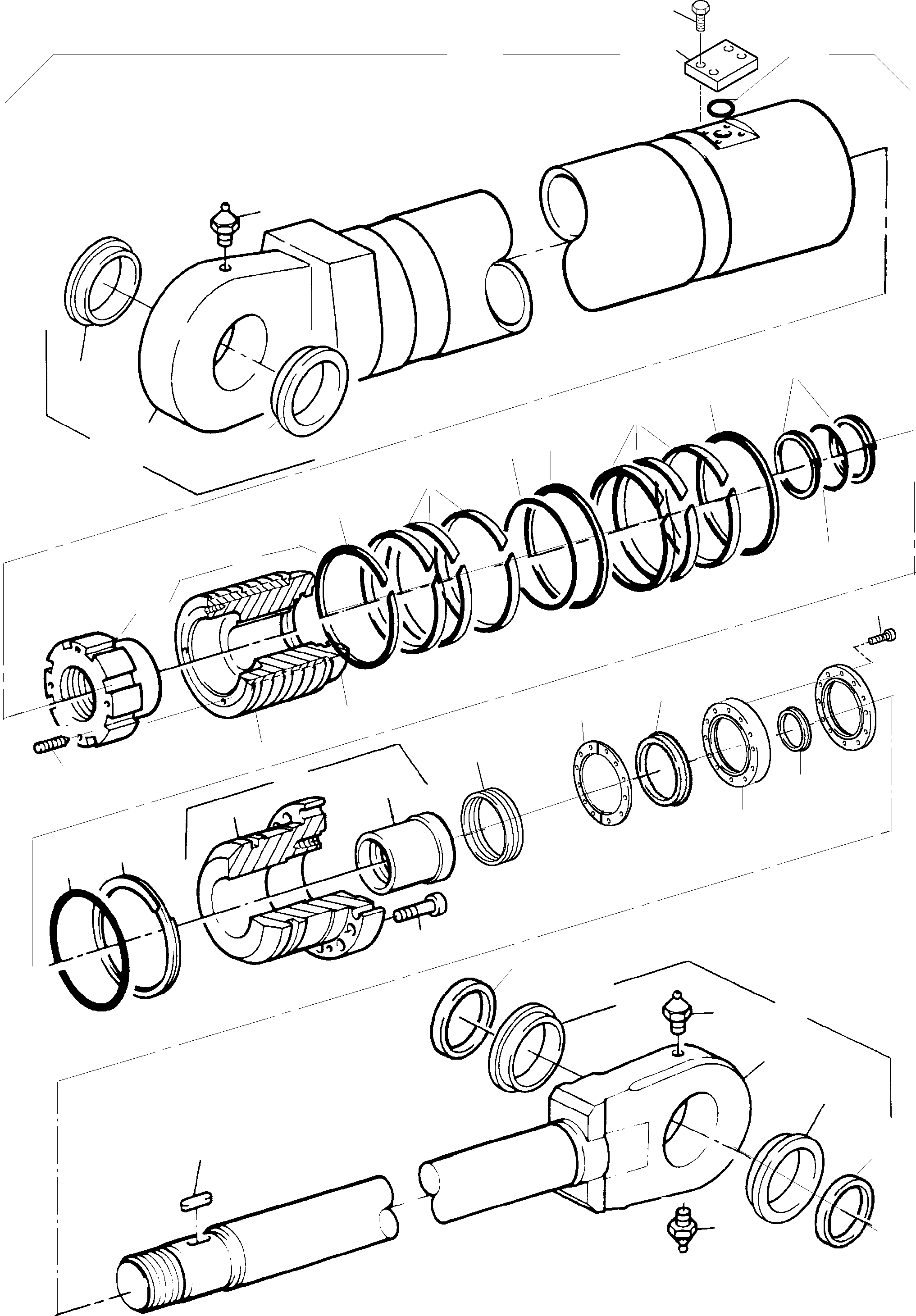 Excavators Mining Komatsu / PC8000-1E S/N 12036(g12036) / Hydr.-Cylinder(113-4275e : 113-4275e)