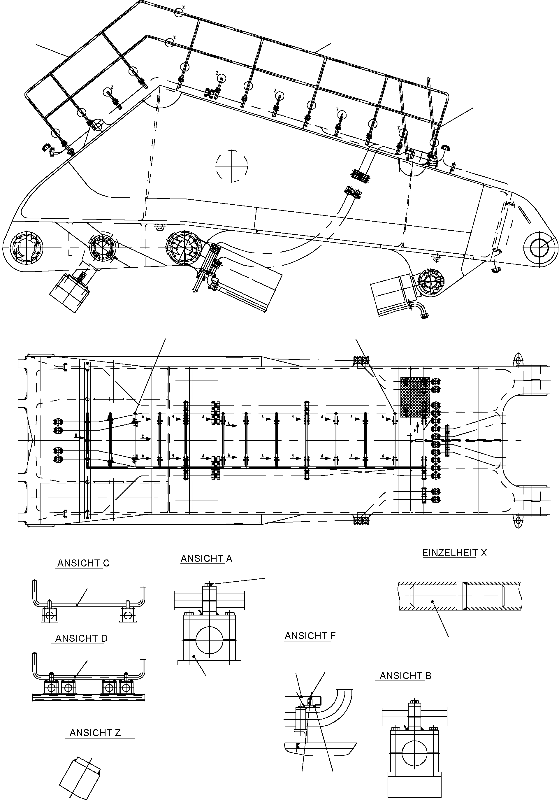 Excavators Mining Komatsu / PC8000-1E S/N 12036(g12036) / Ladder with Rail(113-4031b : 113-4031b)
