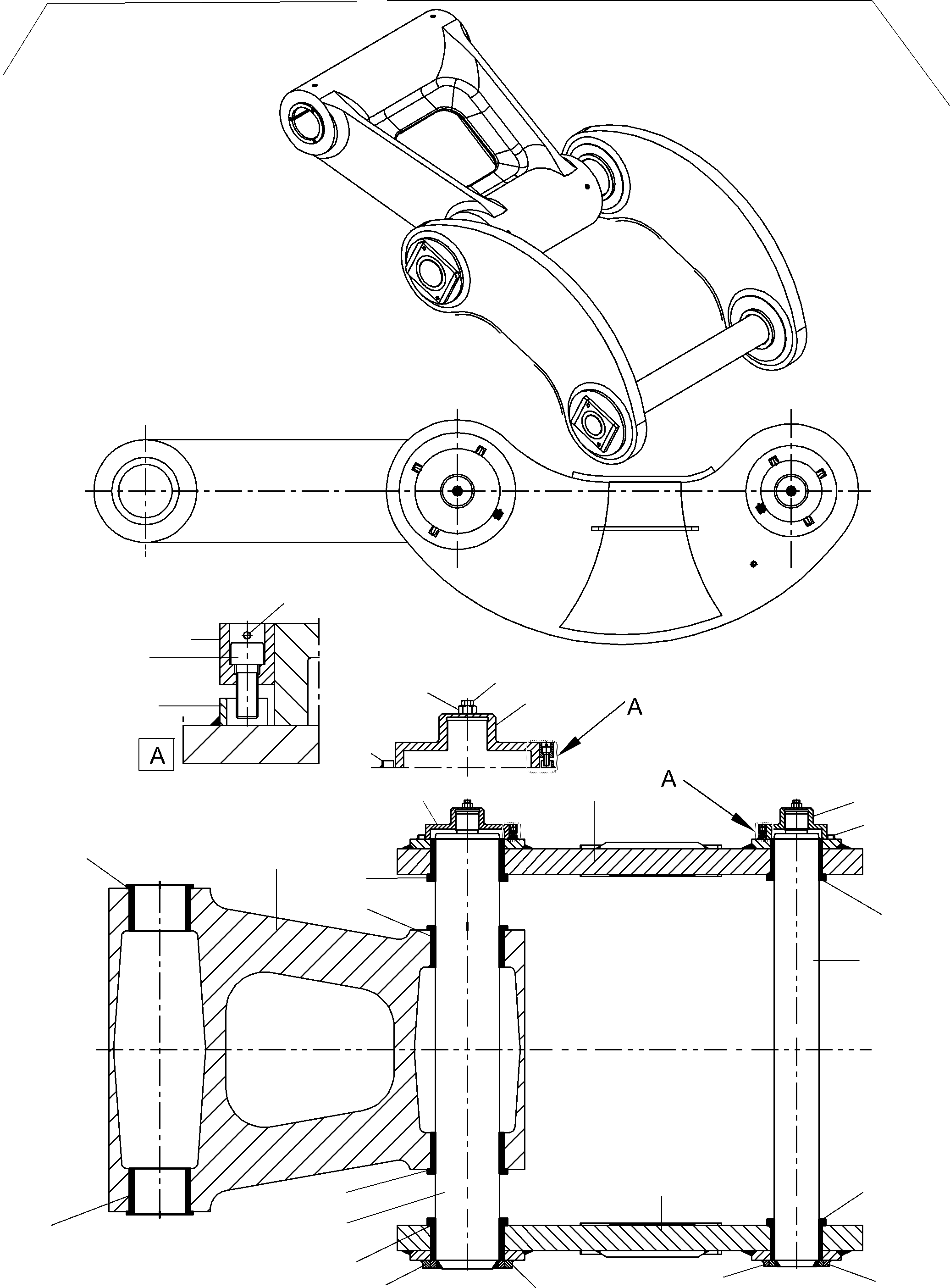 Excavators Mining Komatsu / PC8000-6E S/N 12041(g12041) / Steering and Rod(113-4700 : 113-4700)