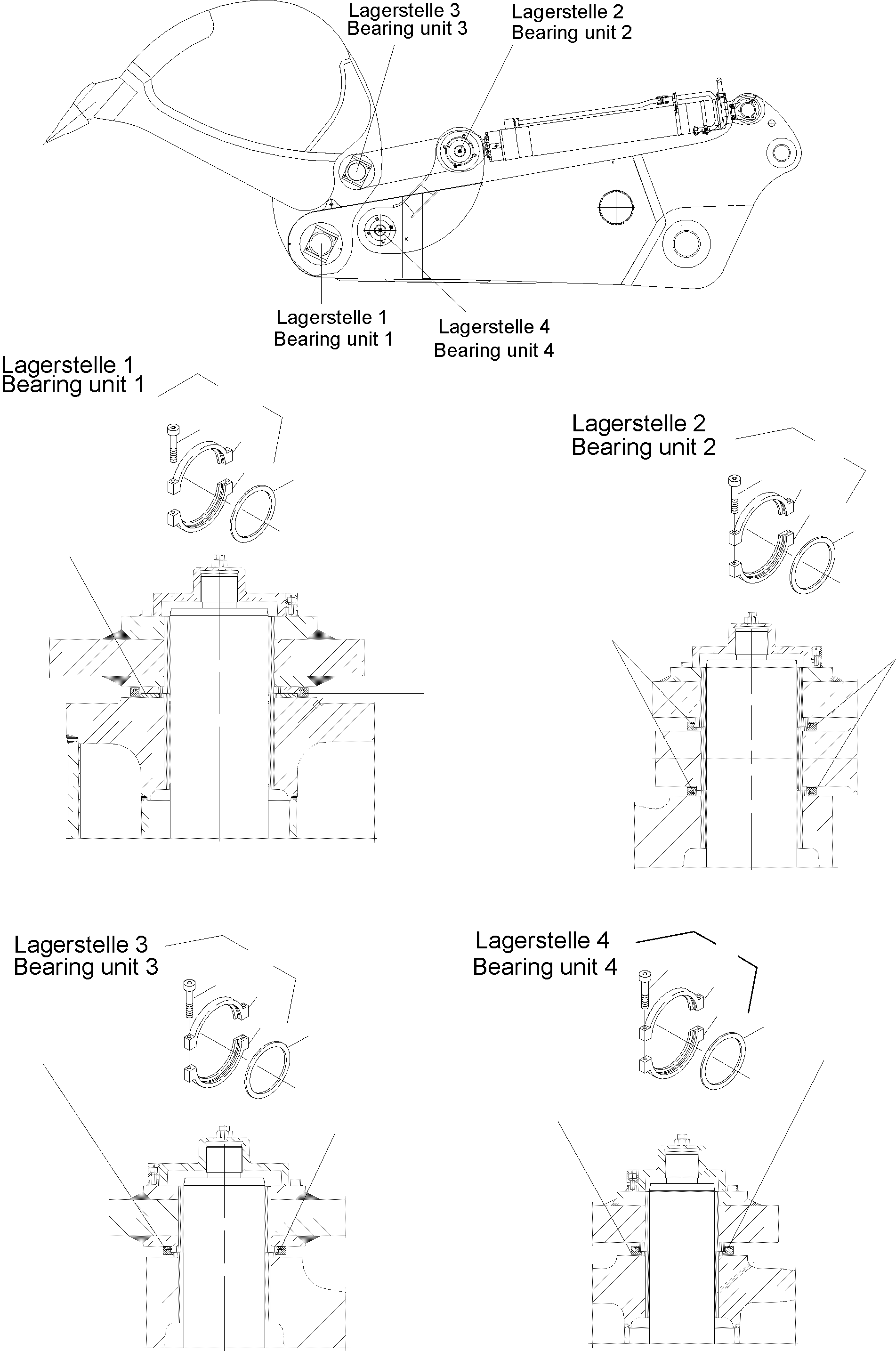 Excavators Mining Komatsu / PC8000-6E S/N 12041(g12041) / Pin Sealing Steering and Rod(113-4605 : 113-4605)