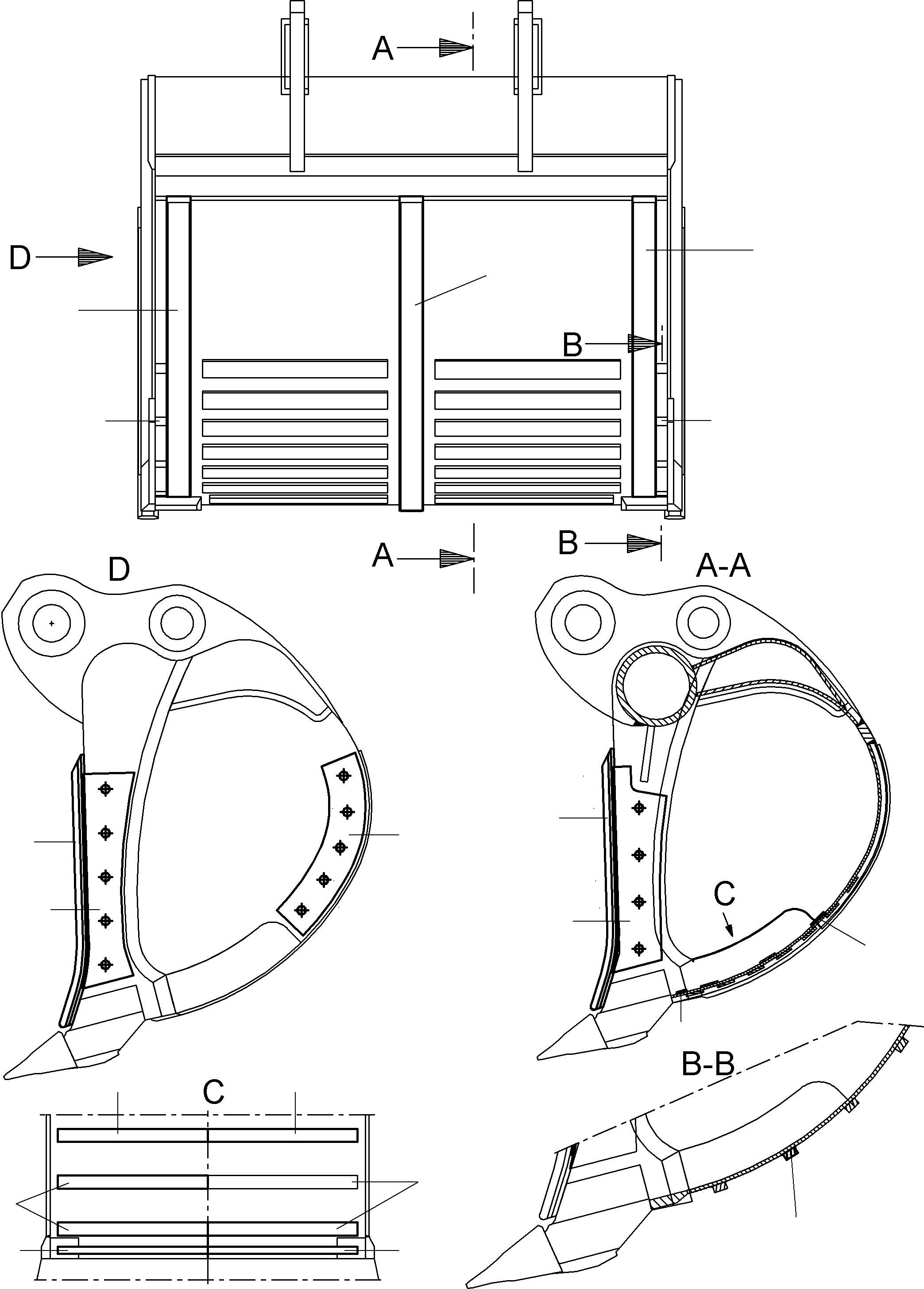 Excavators Mining Komatsu / PC8000-6E S/N 12041(g12041) / Wear Parts Backhoe 42 cbm(113-4850 : 113-4850)