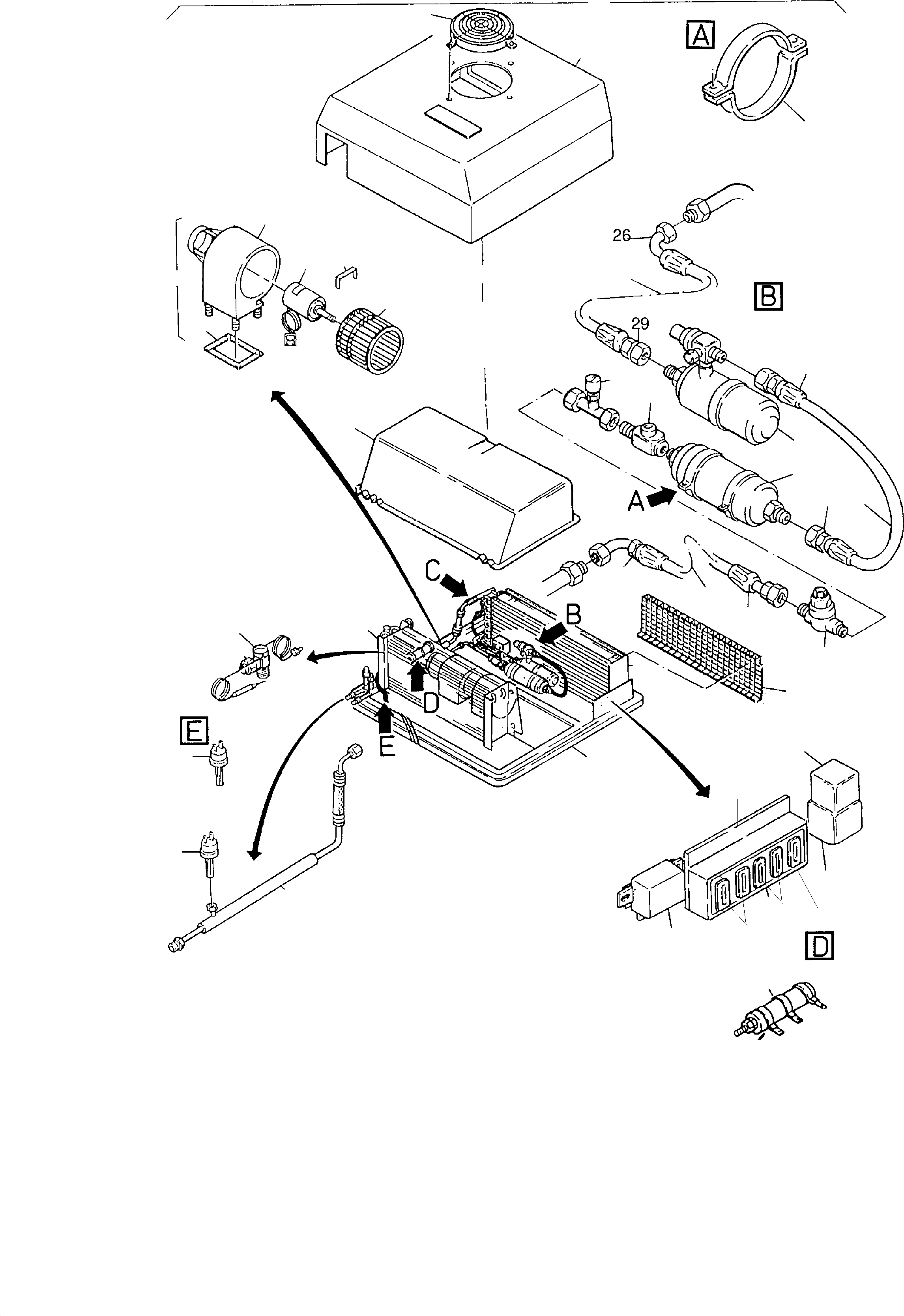Excavators Mining Komatsu / PC8000-6E S/N 12042(g12042) / Air Conditioning Unit(991-0217 : 991-0217)
