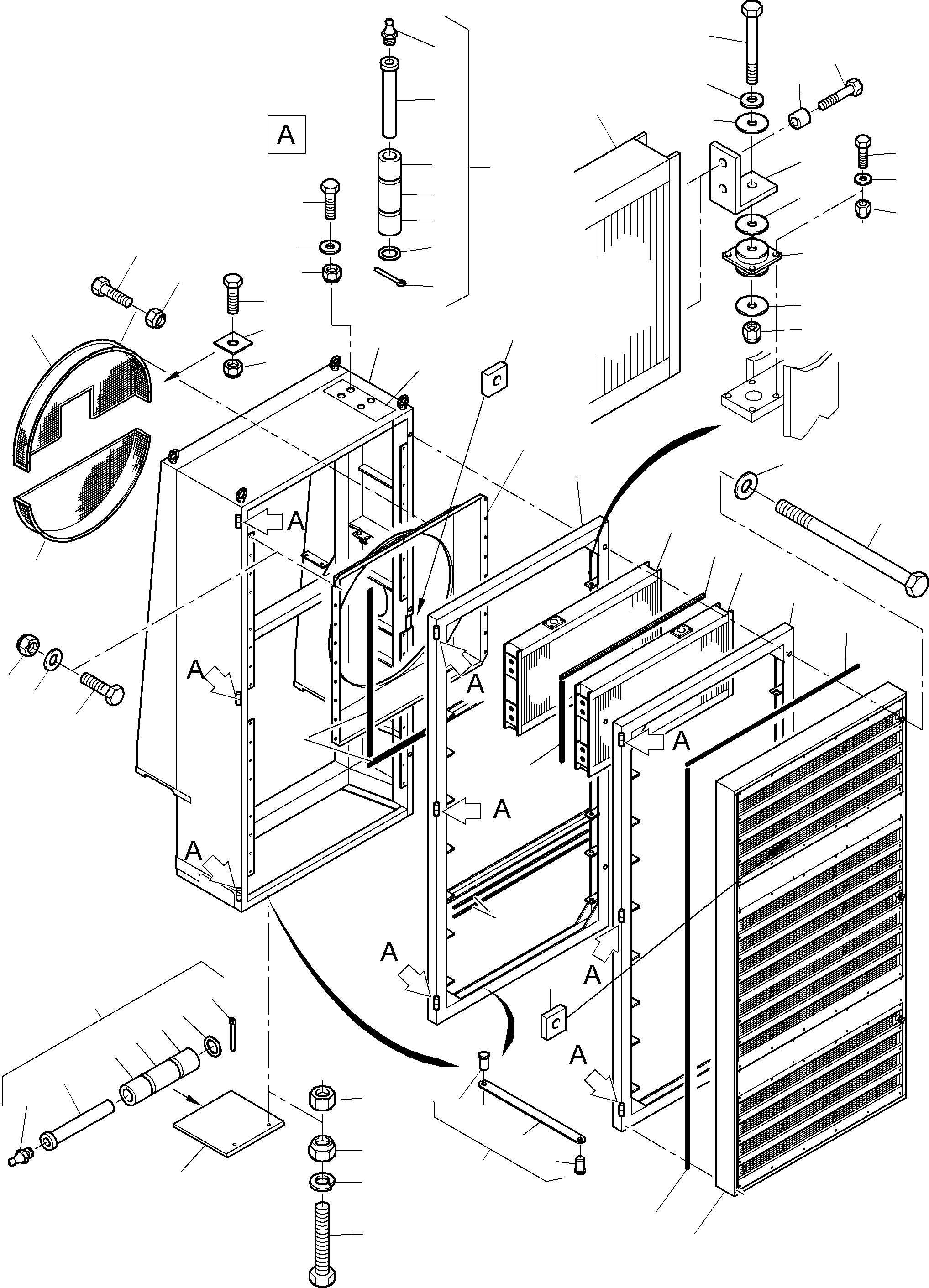 Excavators Mining Komatsu / PC8000-6E S/N 12042(g12042) / Oil Cooler Arr.(113-1813a : 113-1813a)
