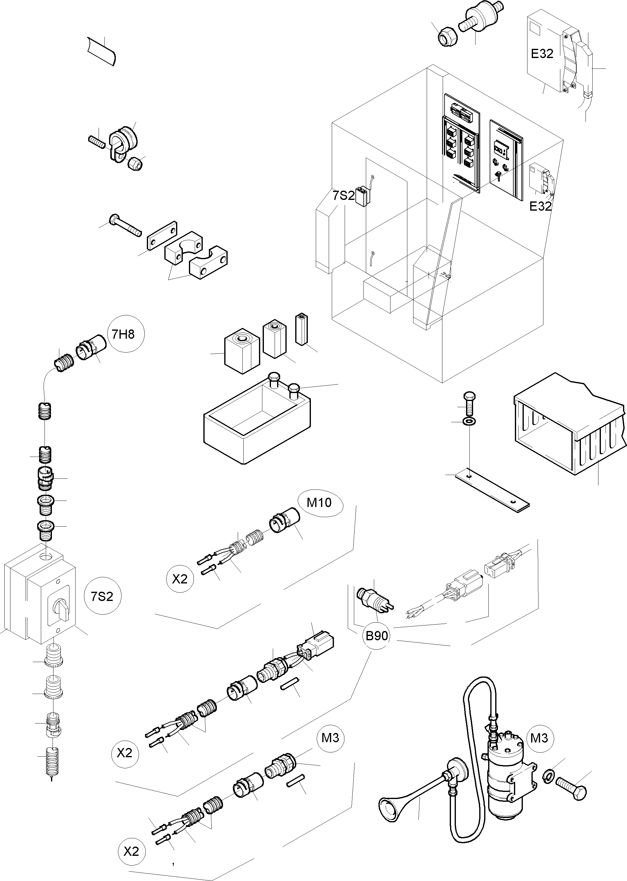 Excavators Mining Komatsu / PC8000-6E S/N 12042(g12042) / Electic - Cab Support(612-2135f : 612-2135f)
