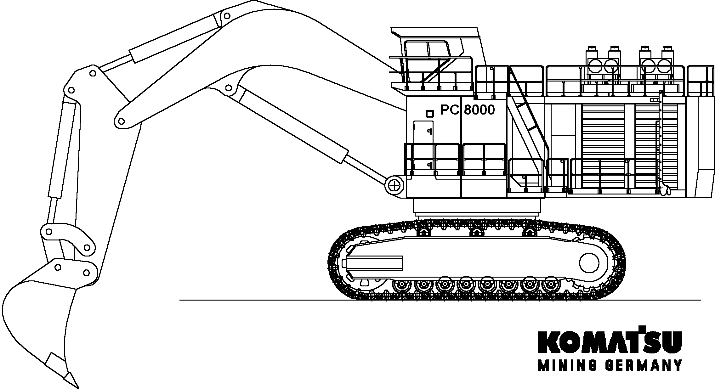 Excavators Mining Komatsu / PC8000-6E S/N 12047(g12047)