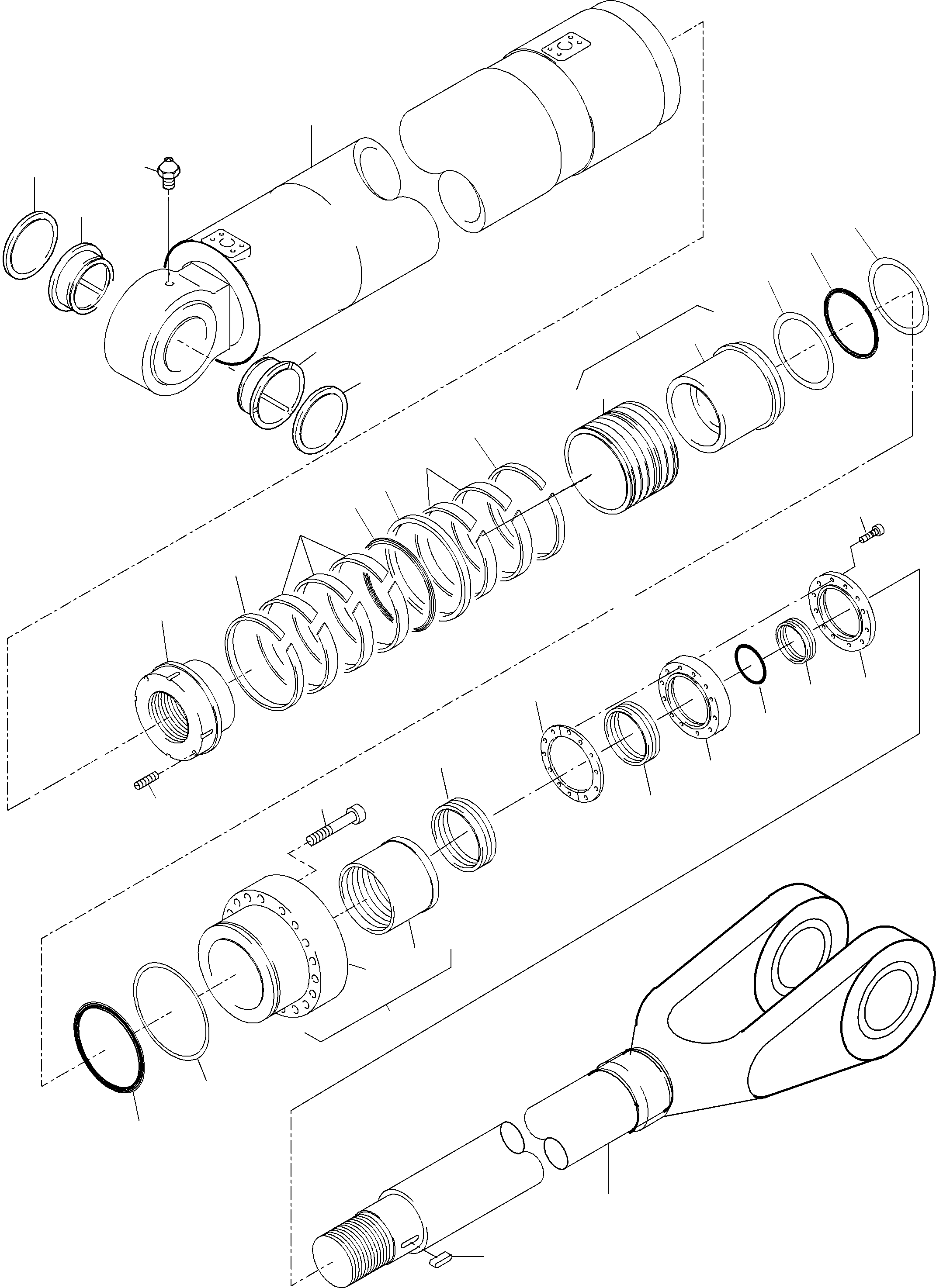 Excavators Mining Komatsu / PC8000-6E S/N 12054(g12054) / Hydr.-Cylinder(113-4179 : 113-4179)