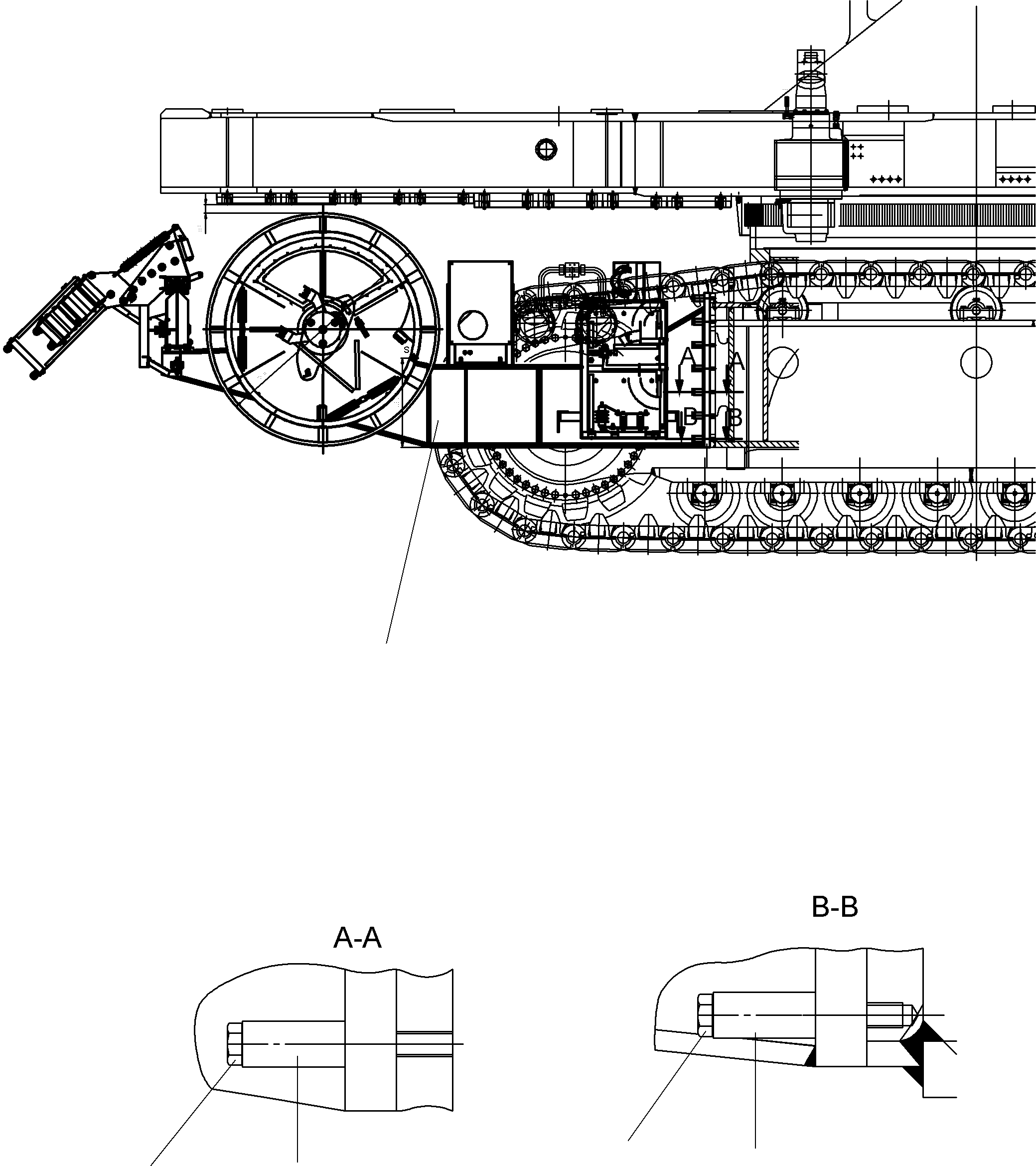 Excavators Mining Komatsu / PC8000-6E S/N 12054(g12054) / Cable Drum Mounting(612-3189a1 : 612-3189a1)