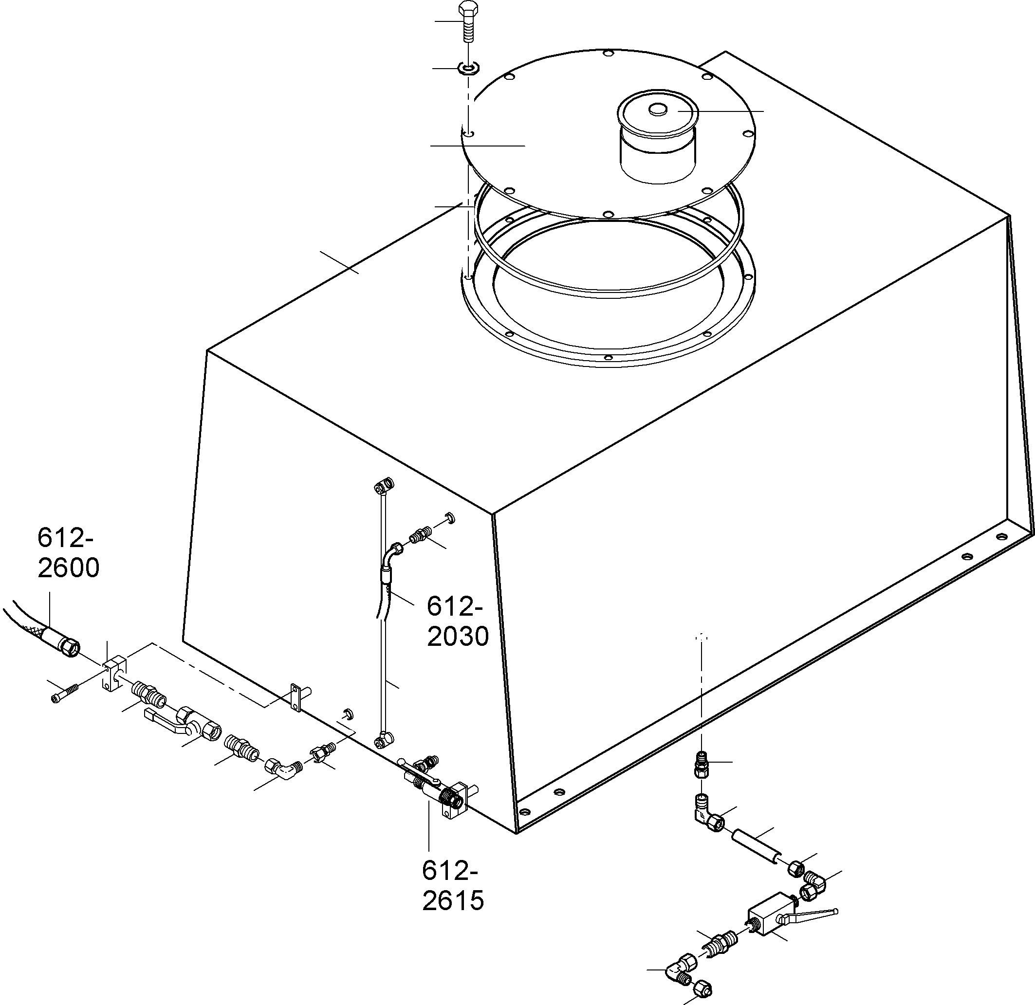 Excavators Mining Komatsu / PC8000-6E S/N 12054(g12054) / Auxiliary tank generator(612-2610 : 612-2610)