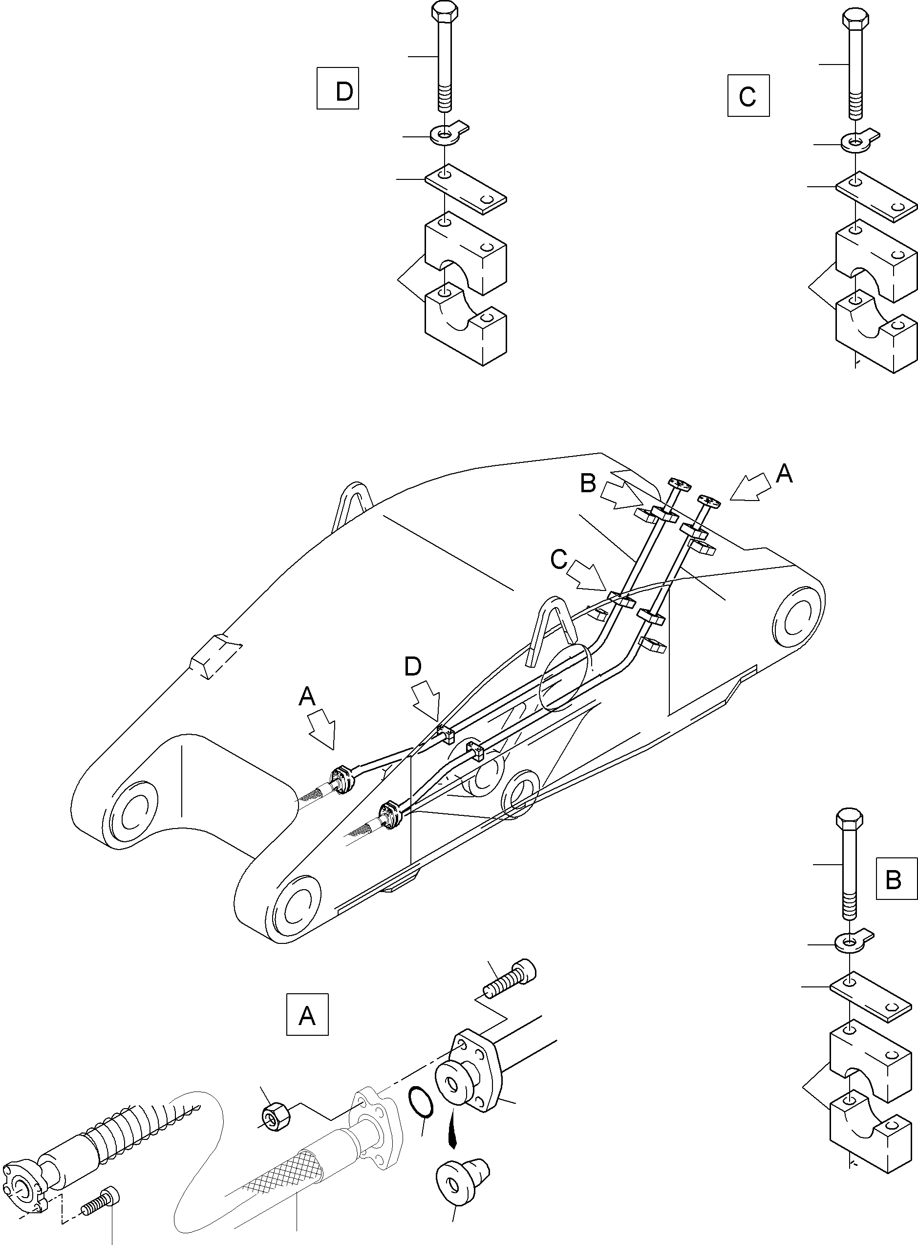 Excavators Mining Komatsu / PC8000-6E S/N 12054(g12054) / Stick 5,75m(113-4202a : 113-4202a)