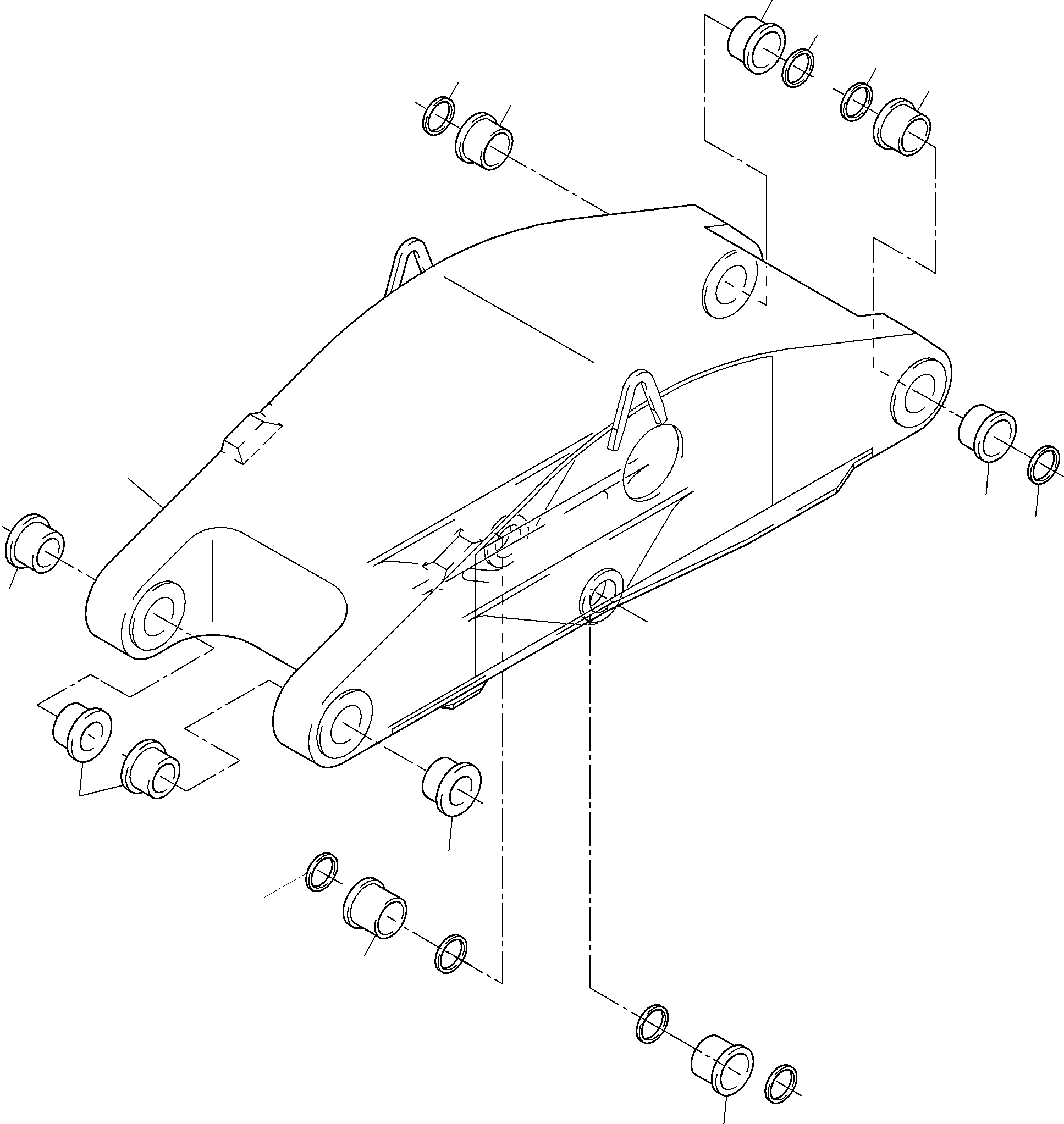 Excavators Mining Komatsu / PC8000-6E S/N 12054(g12054) / Stick 5,75m(113-4202a : 113-4202a)