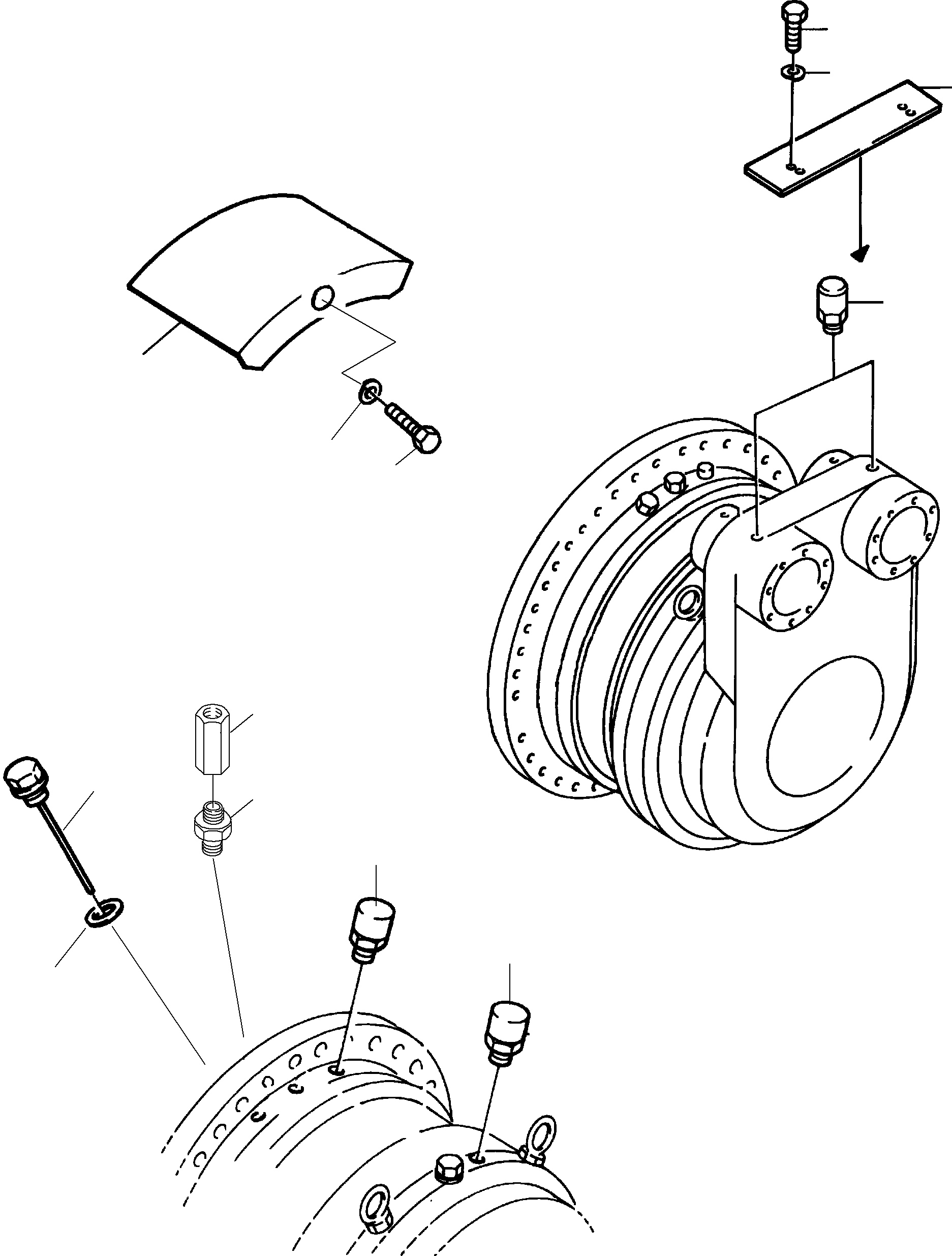 Excavators Mining Komatsu / PC8000-6E S/N 12054(g12054) / Track Group - Drive Sprocket Side, R.H. and L.H.(113-3124-1 : 113-3124-1)