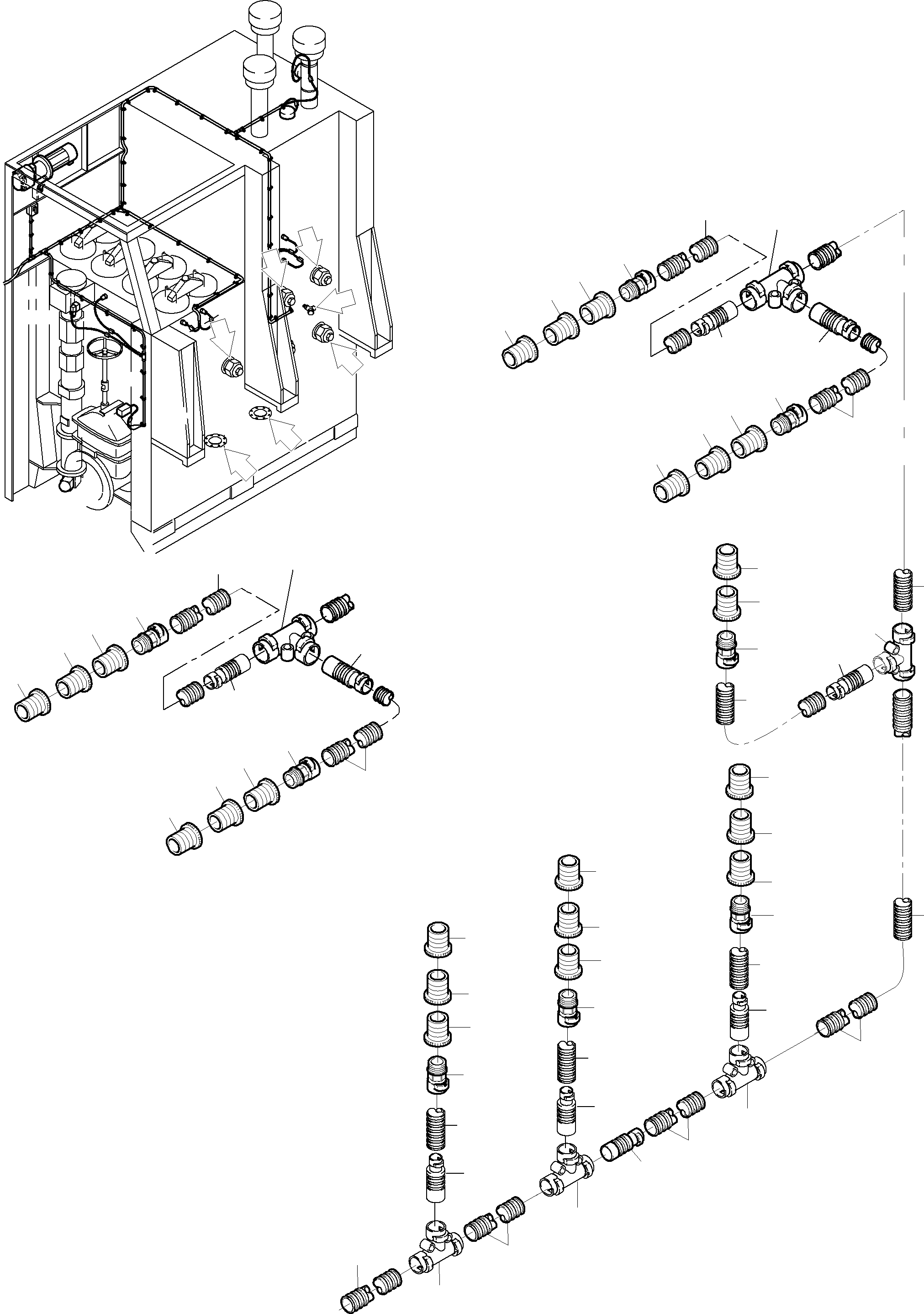 Excavators Mining Komatsu / PC8000-6E S/N 12054(g12054) / Cables-Temperature Conditioning(612-2505a : 612-2505a)
