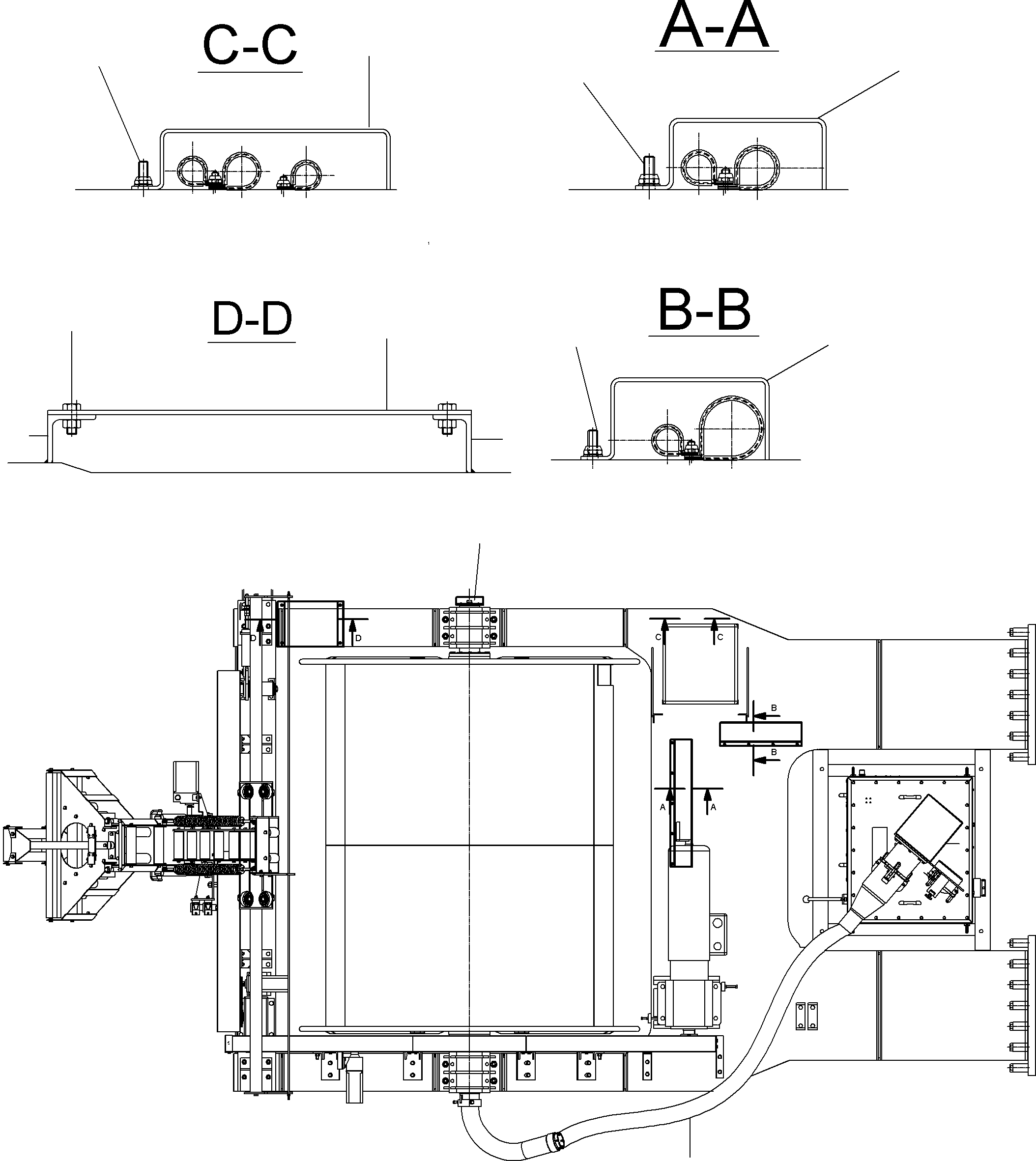 Excavators Mining Komatsu / PC8000-6E S/N 12054(g12054) / Cable-Cable Duct(612-3202 : 612-3202)