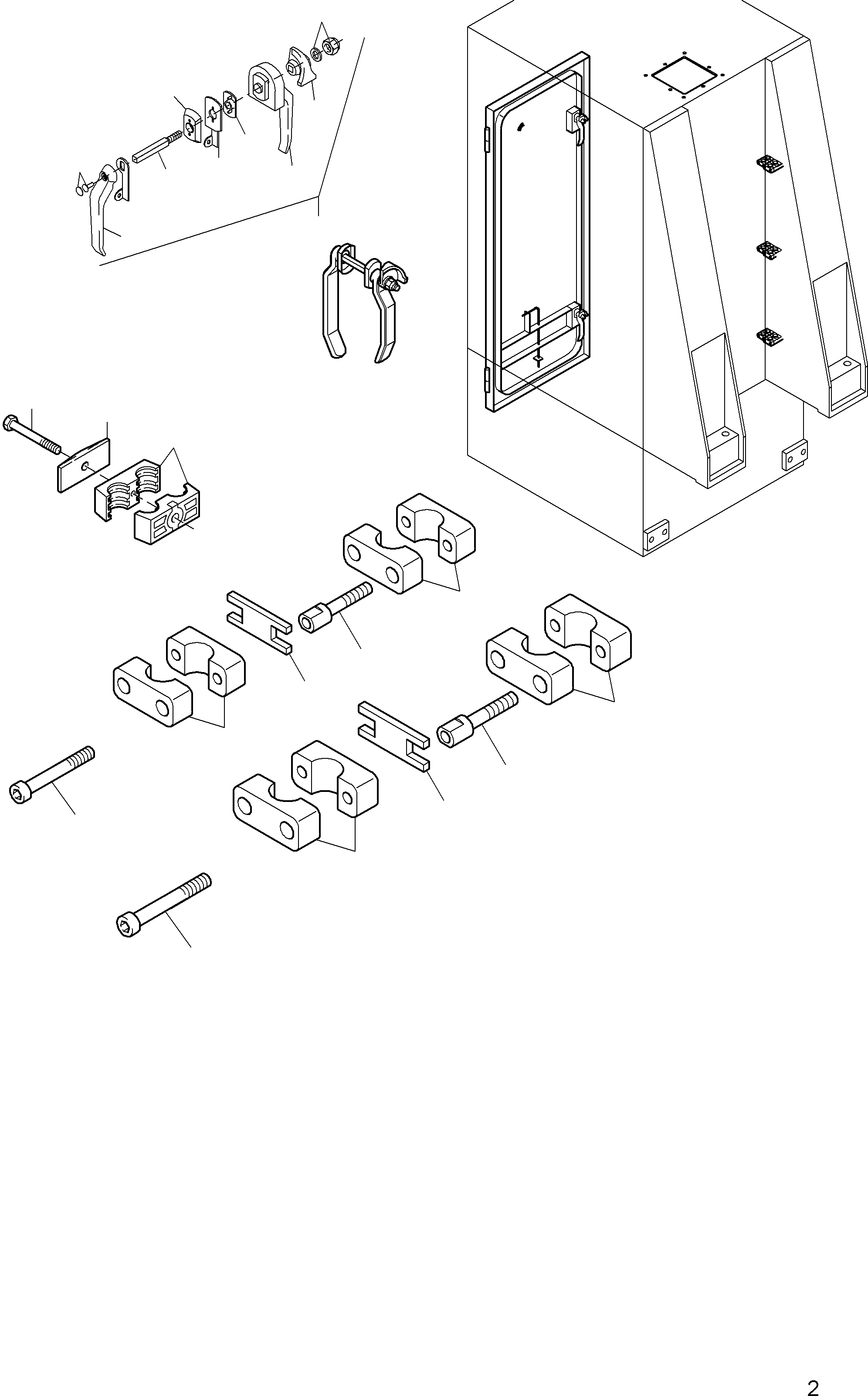 Excavators Mining Komatsu / PC8000-6 S/N 12101(g12101) / Cab Support(113-1902a : 113-1902a)
