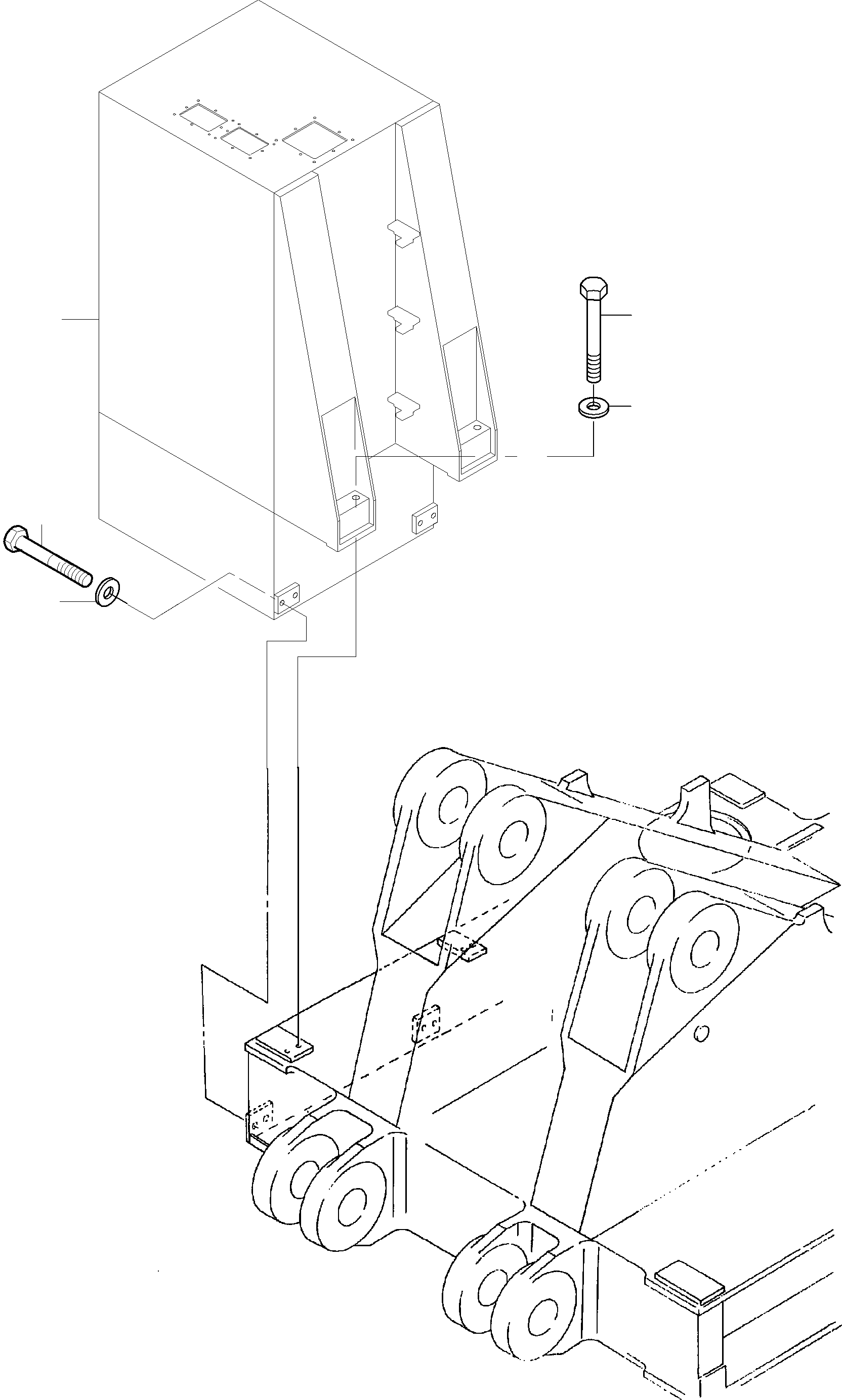 Excavators Mining Komatsu / PC8000-6 S/N 12101(g12101) / Cab Support Mounting(113-1900f : 113-1900f)