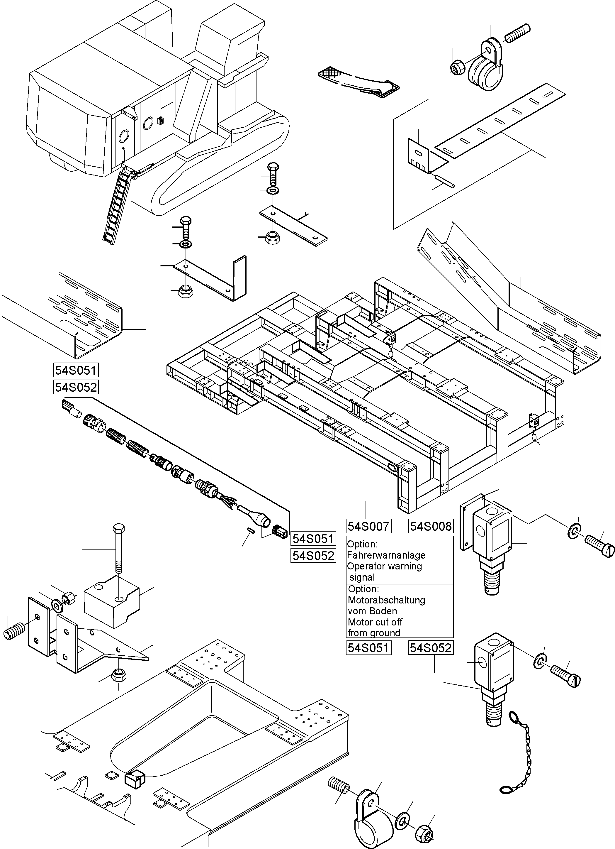 Excavators Mining Komatsu / PC8000-6 S/N 12101(g12101) / Movement Signal Arr. and Engine stop(113-2252a : 113-2252a)