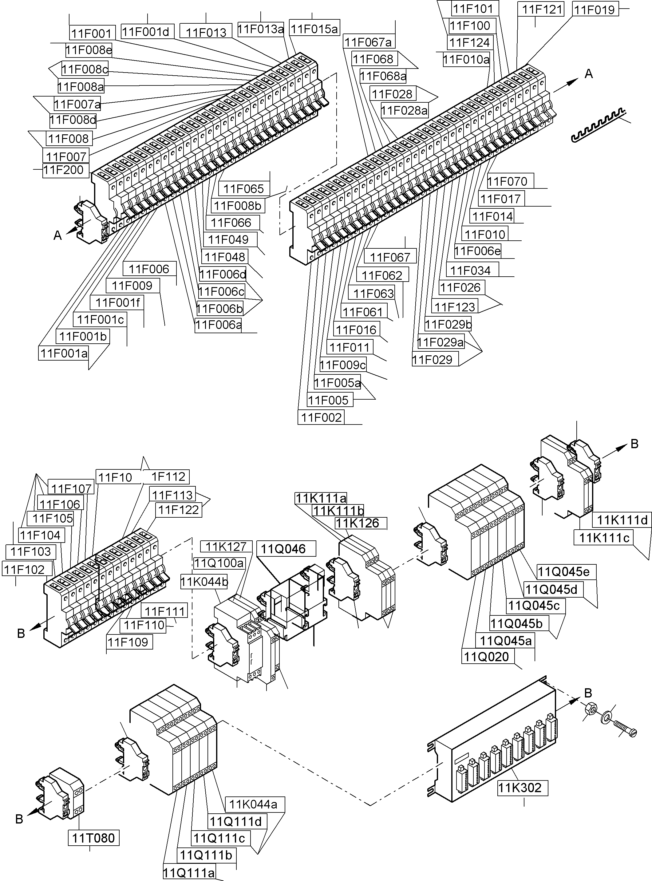 Excavators Mining Komatsu / PC8000-6 S/N 12101(g12101) / Switch framing X2 Ort 11(113-2218b : 113-2218b)
