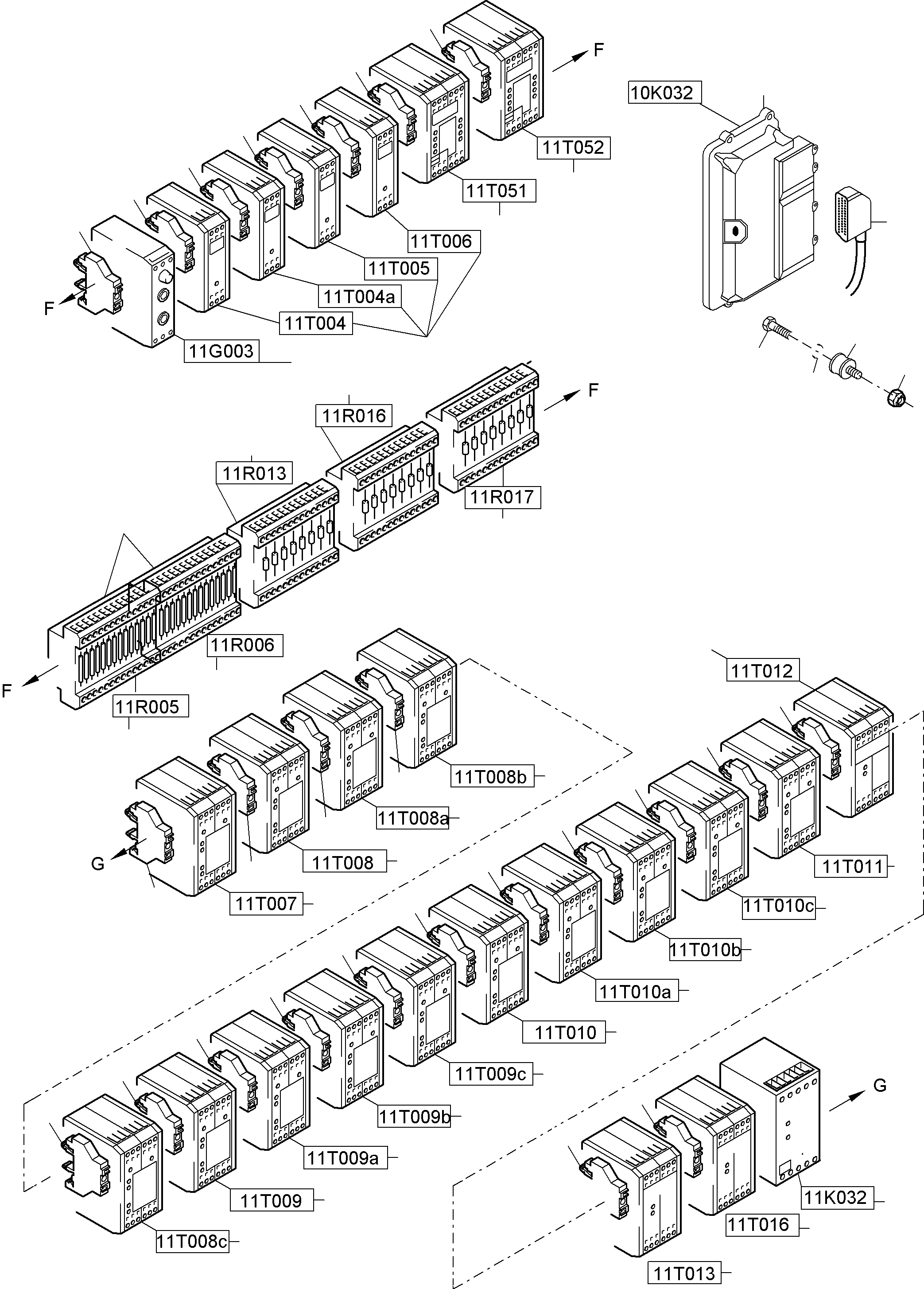 Excavators Mining Komatsu / PC8000-6 S/N 12101(g12101) / Switch framing X2 Ort 11(113-2218b : 113-2218b)