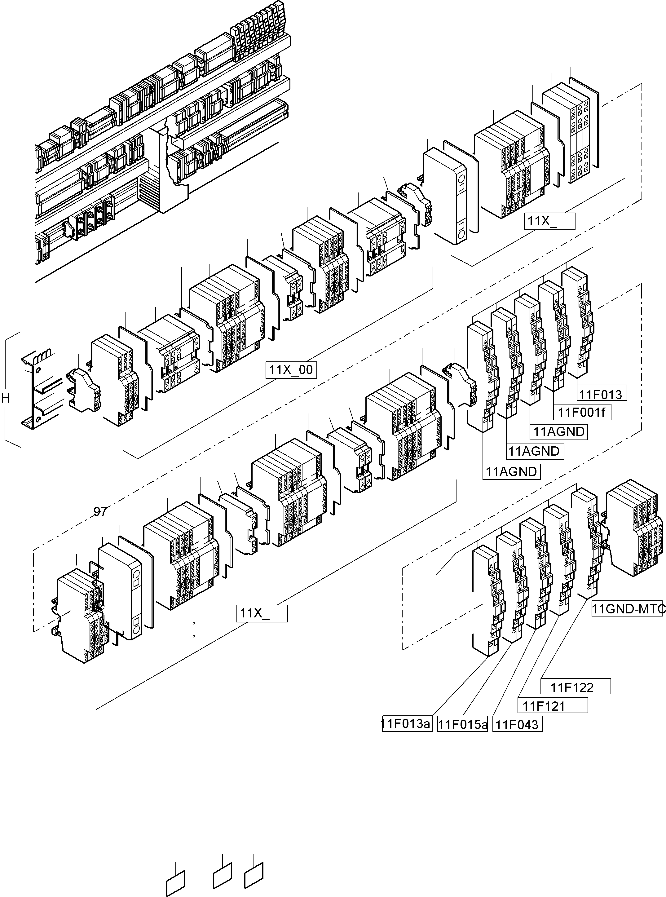 Excavators Mining Komatsu / PC8000-6 S/N 12101(g12101) / Switch framing X2 Ort 11(113-2218b : 113-2218b)