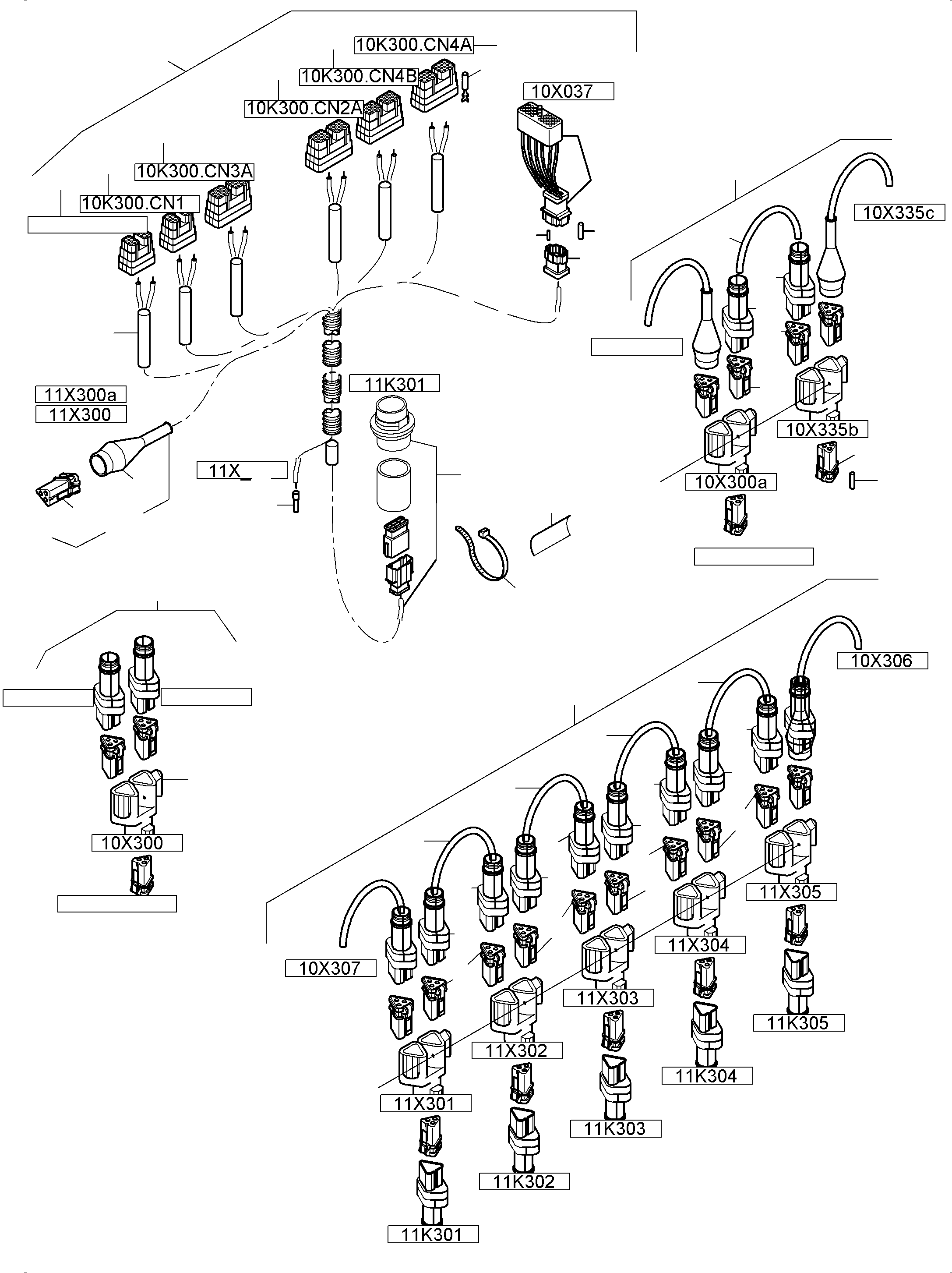 Excavators Mining Komatsu / PC8000-6 S/N 12101(g12101) / Cable - Cab Support(113-2236d : 113-2236d)