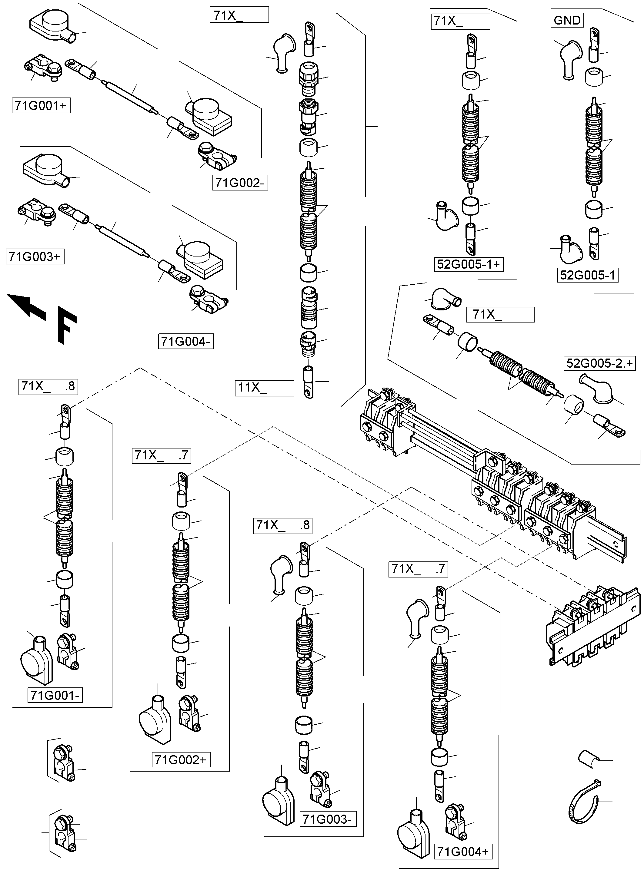 Excavators Mining Komatsu / PC8000-6 S/N 12101(g12101) / Batteries with Cables(113-2230c : 113-2230c)