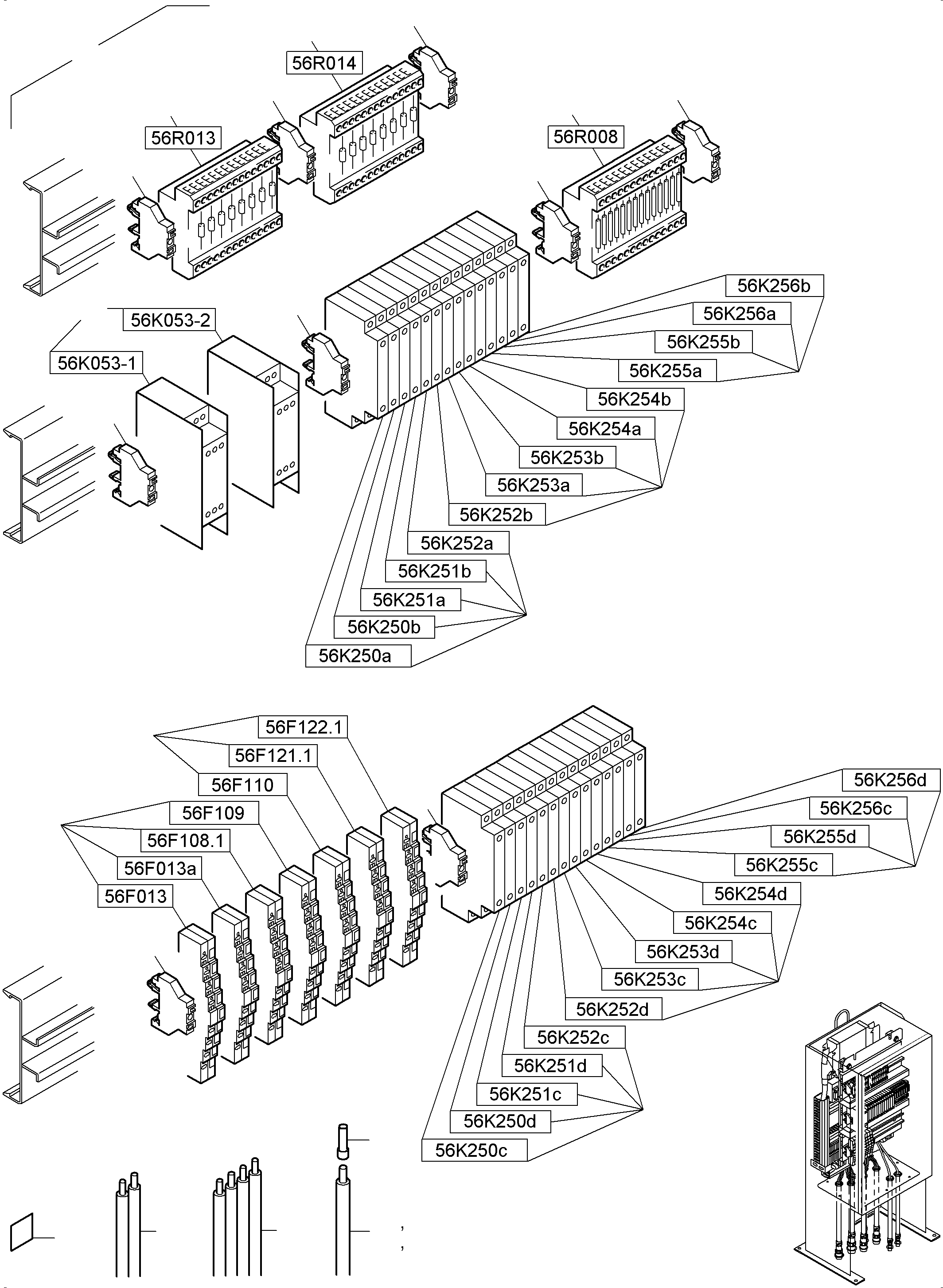 Excavators Mining Komatsu / PC8000-6 S/N 12101(g12101) / Switch cabinet Ort 56(113-2276c : 113-2276c)