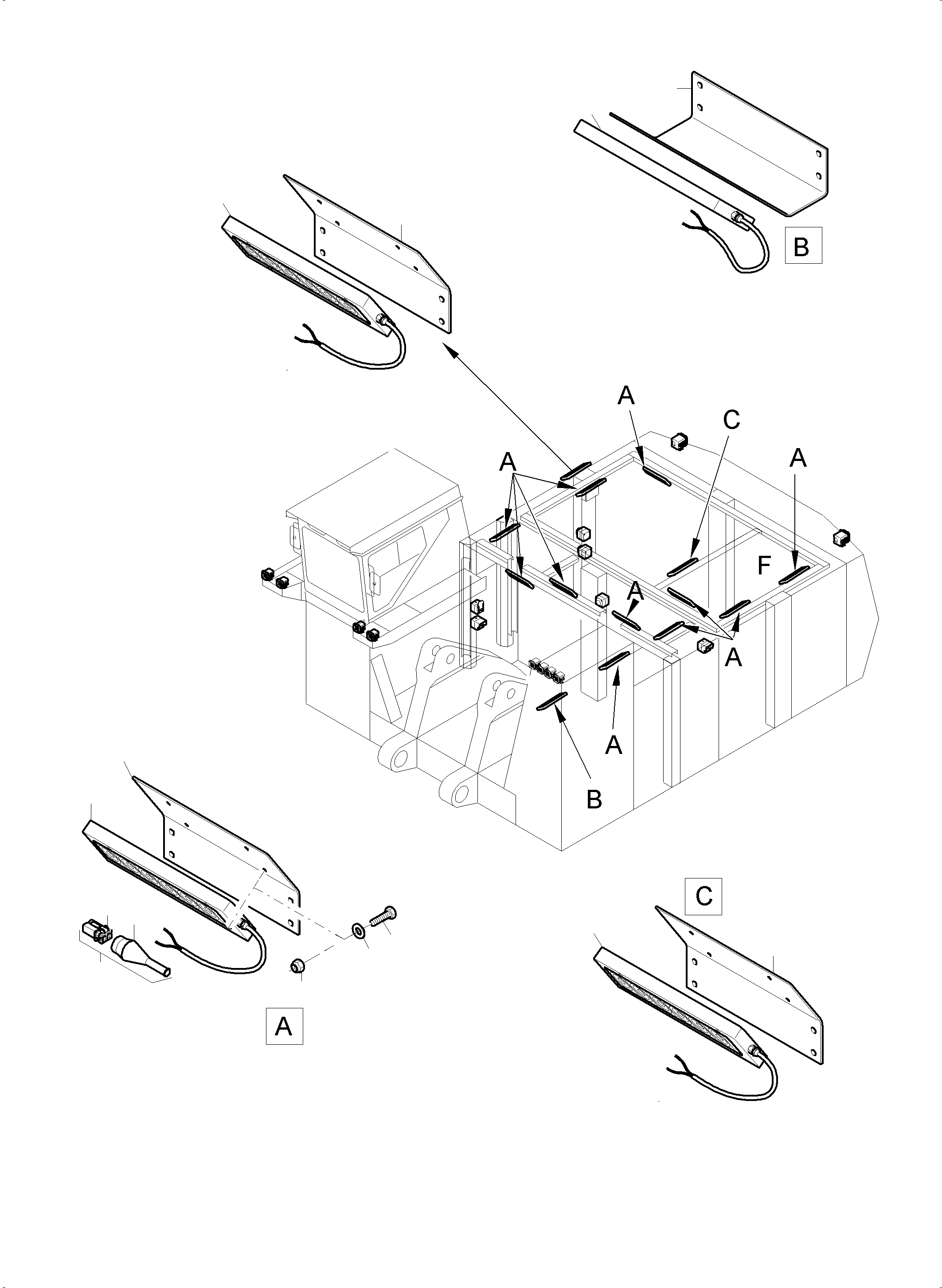Excavators Mining Komatsu / PC8000-6 S/N 12101(g12101) / Lighting Equipment(113-2205e : 113-2205e)