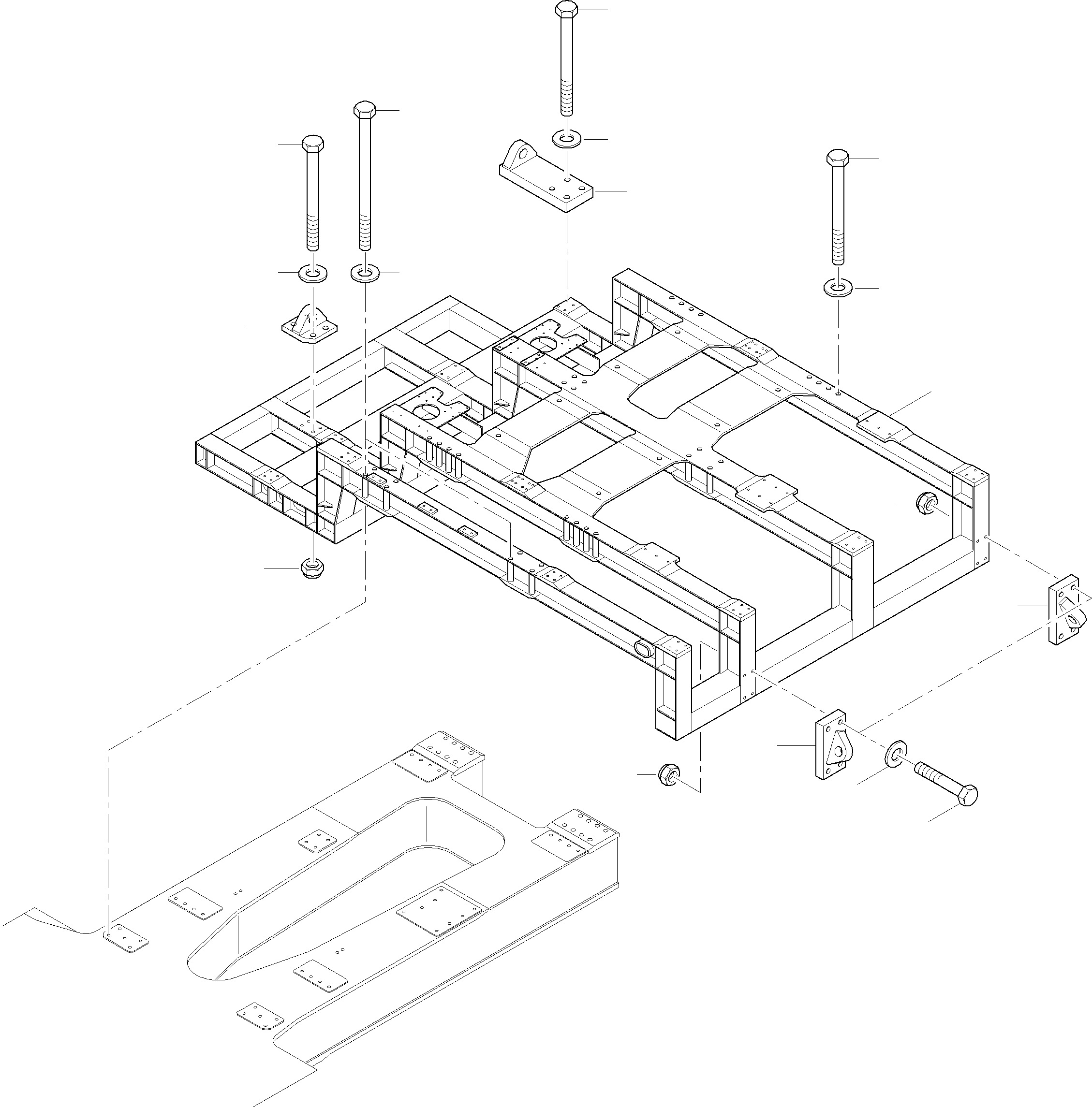 Excavators Mining Komatsu / PC8000-6E S/N 12102(g12102) / Power Frame Arr.(612-1201c : 612-1201c)