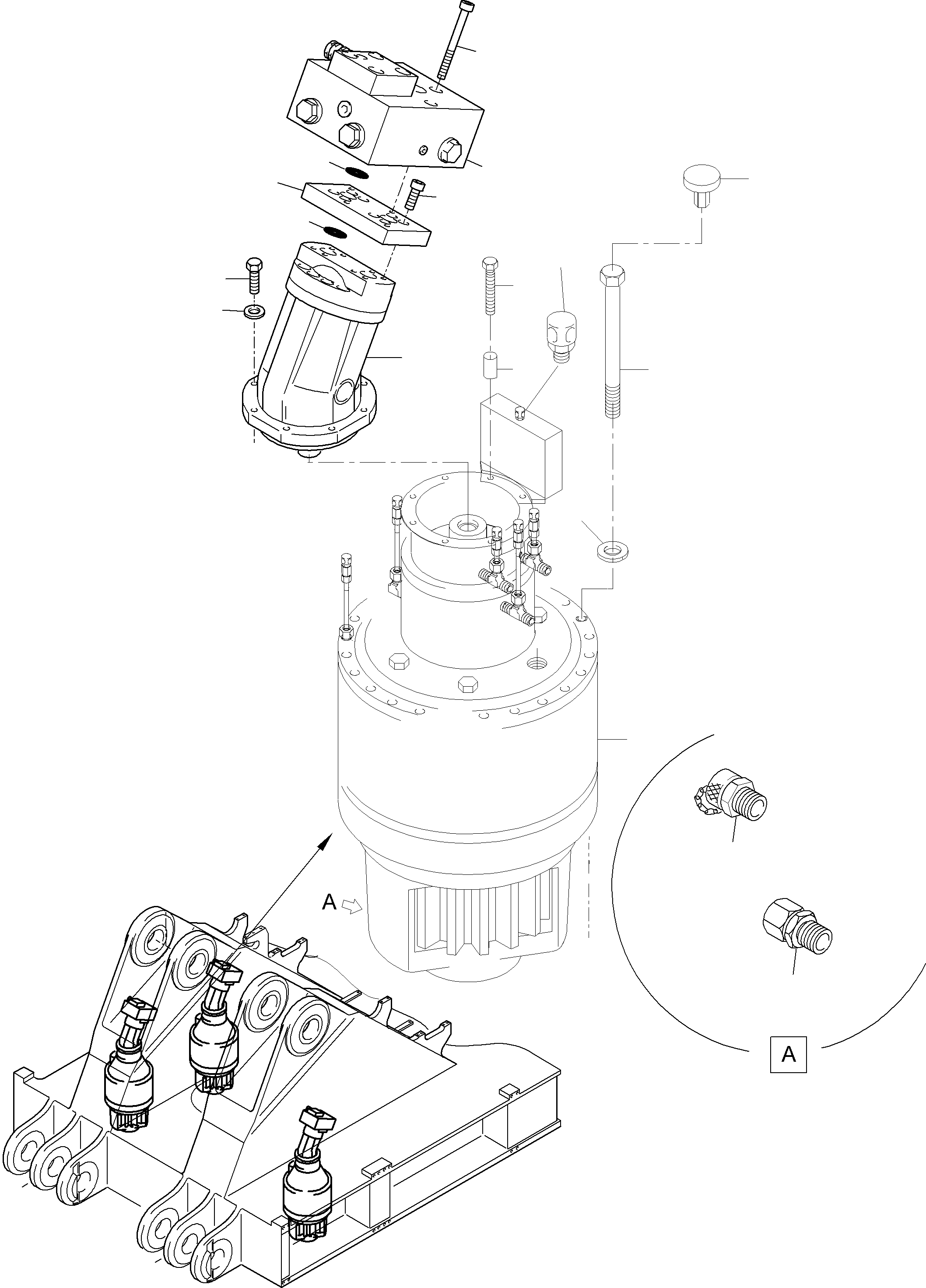Excavators Mining Komatsu / PC8000-6E S/N 12102(g12102) / Slew Gear Arr.(113-1154c : 113-1154c)