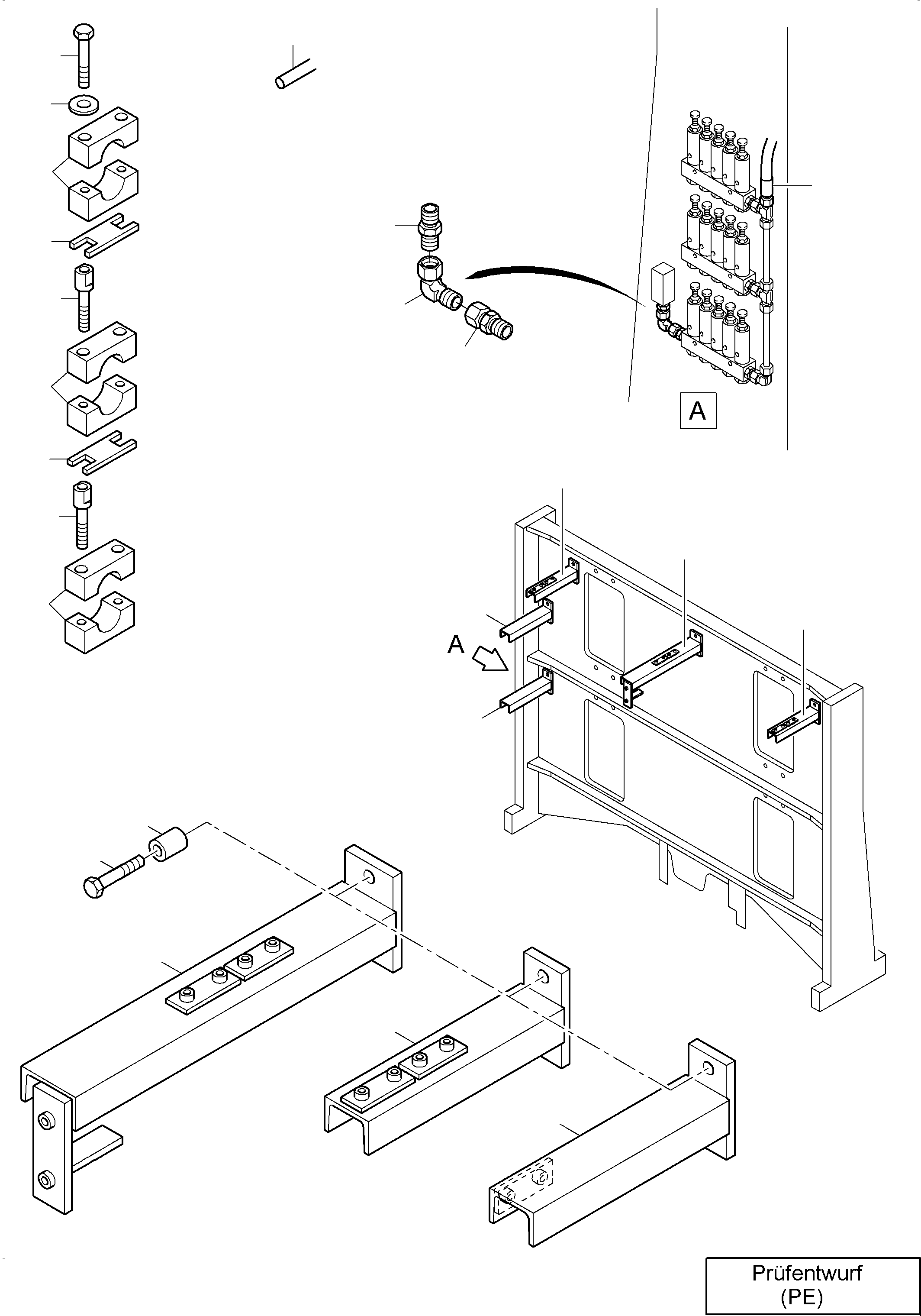 Excavators Mining Komatsu / PC8000-6 S/N 12103(g12103) / Lube Station Arr.(113-2317d : 113-2317d)