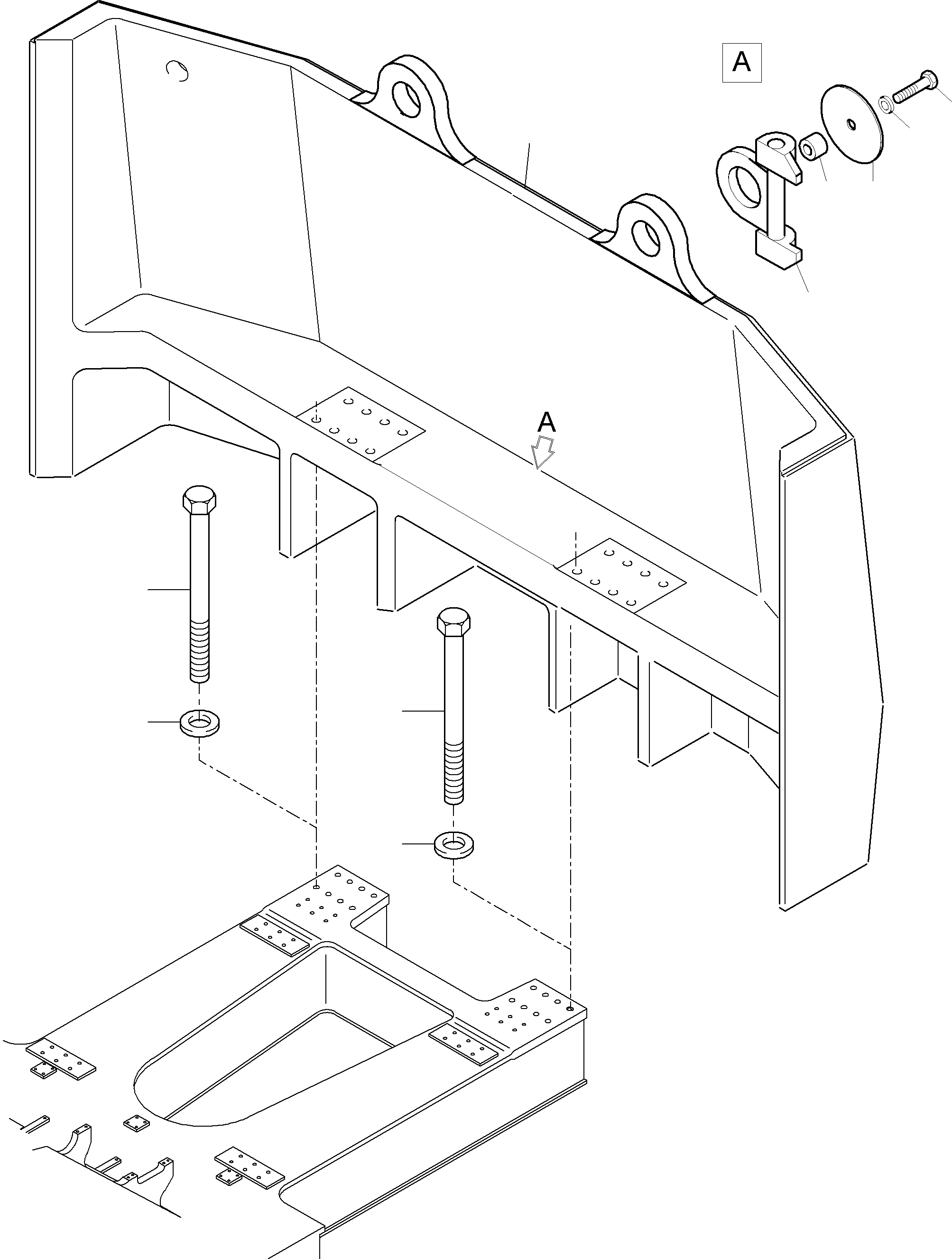 Excavators Mining Komatsu / PC8000-6 S/N 12120(g12120) / Counterweight Arr.(113-1018a : 113-1018a)