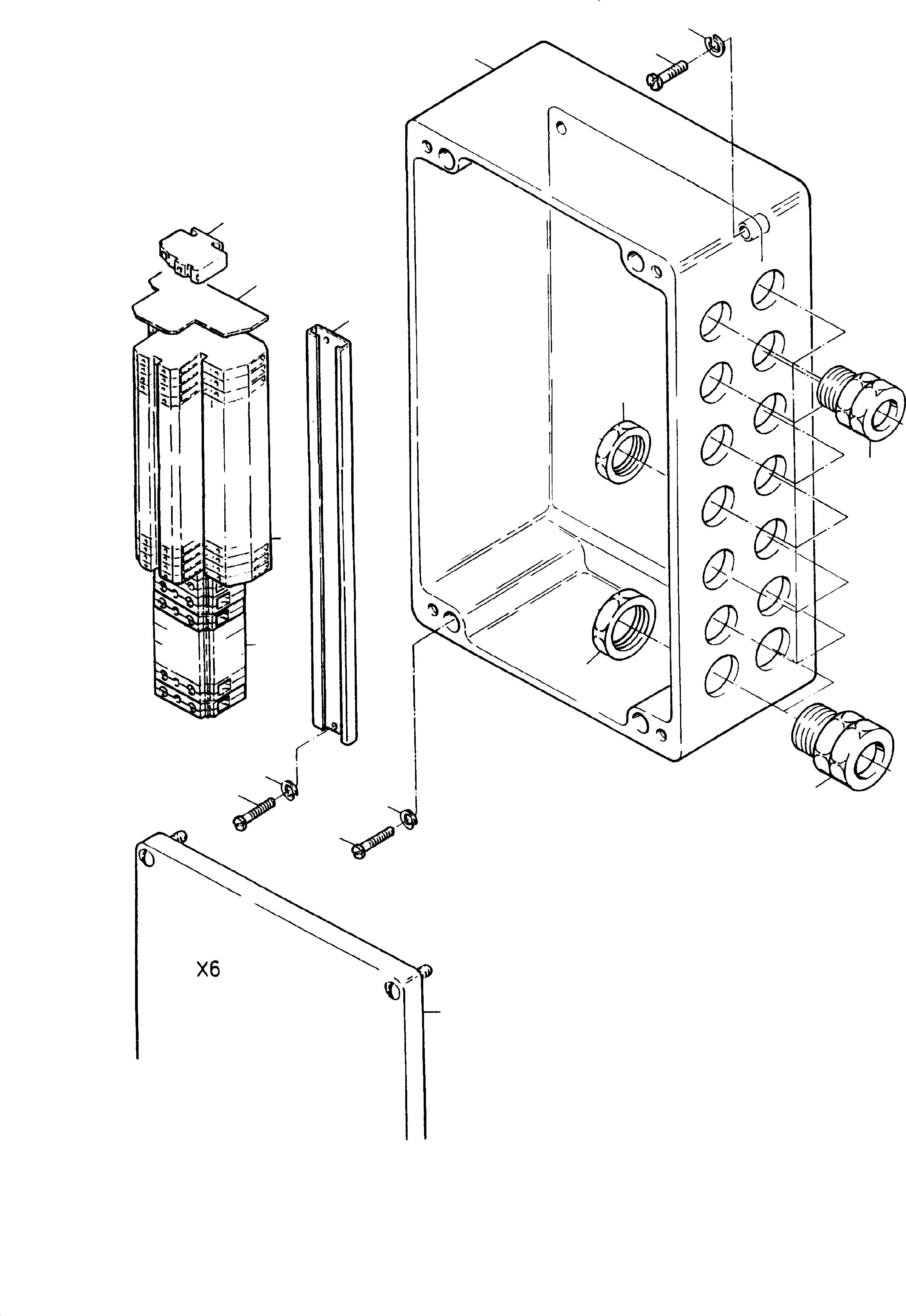 Komatsu parts book diagram for H455S S/N 15005: JUNCTION BOX