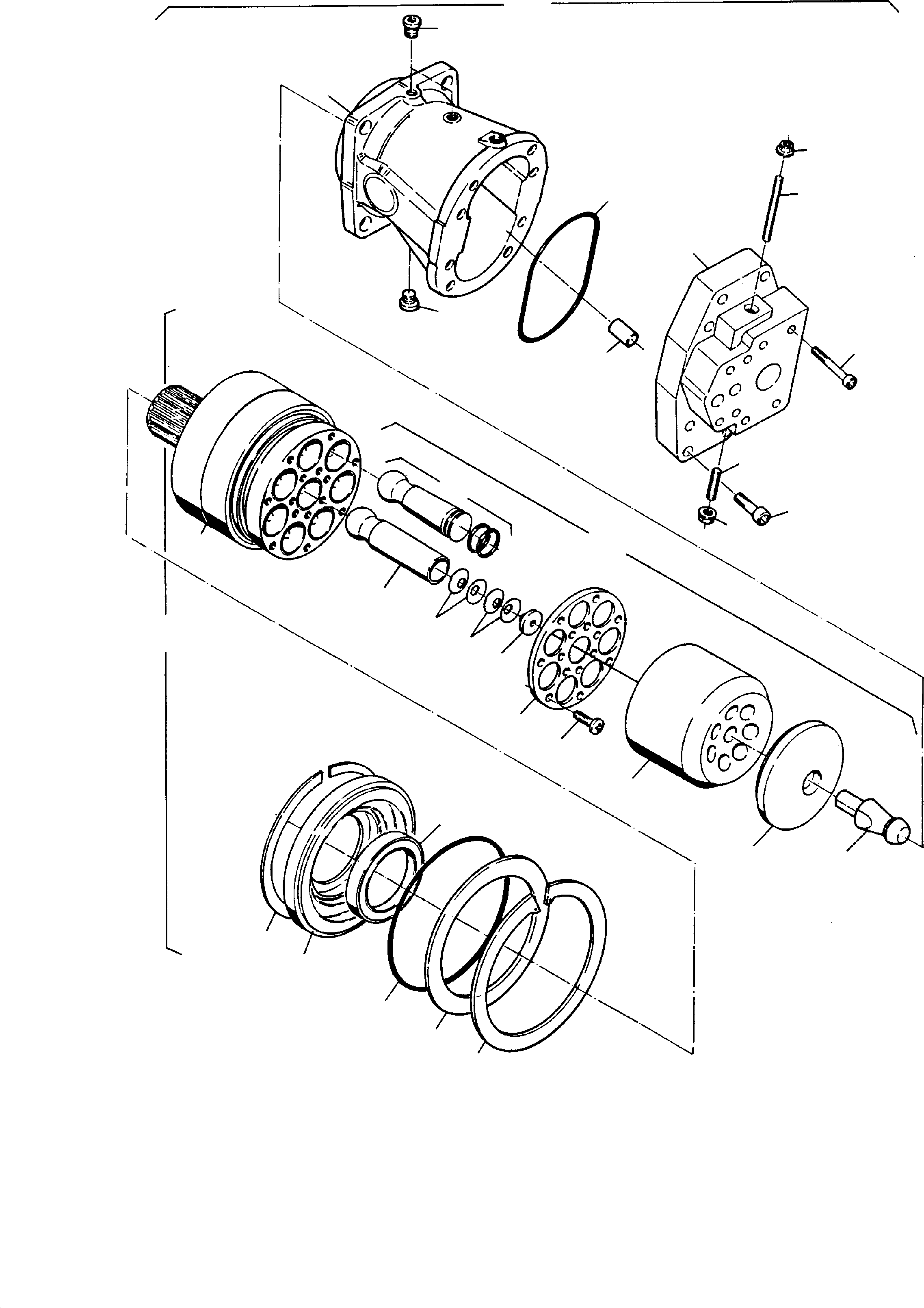 Komatsu parts book diagram for H455S S/N 15005: HYDR.-PUMP