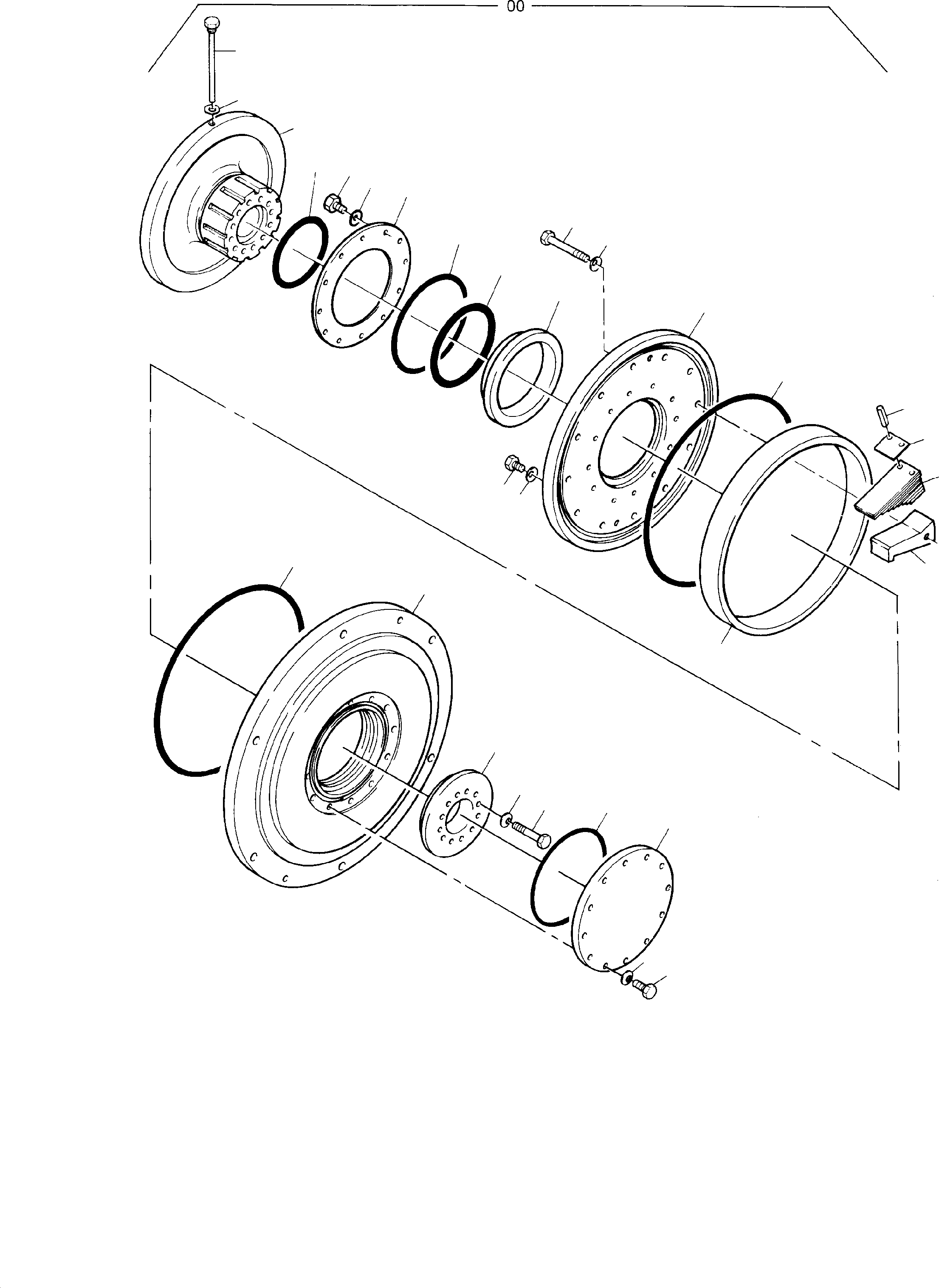 Komatsu parts book diagram for H455S S/N 15005: COUPLING