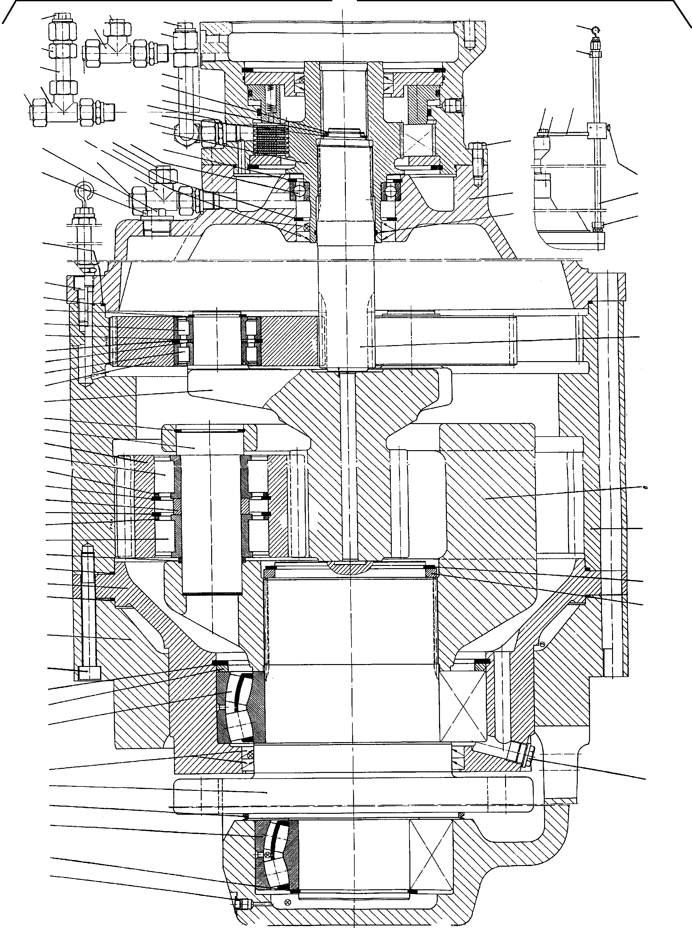 Komatsu parts book diagram for H455S S/N 15005: SLEW GEAR