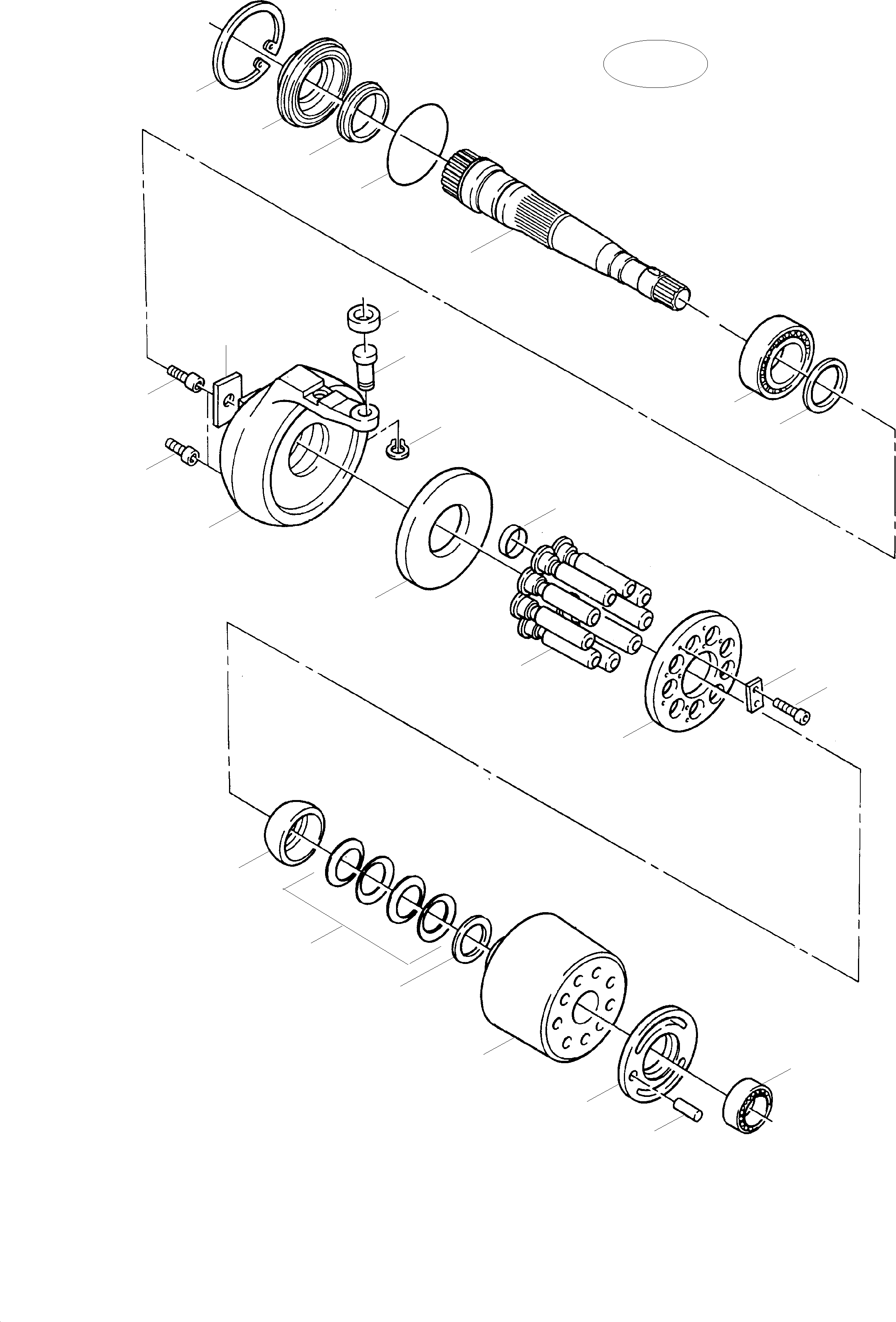 Komatsu parts book diagram for H455S S/N 15005: HYDRAULIC PUMP