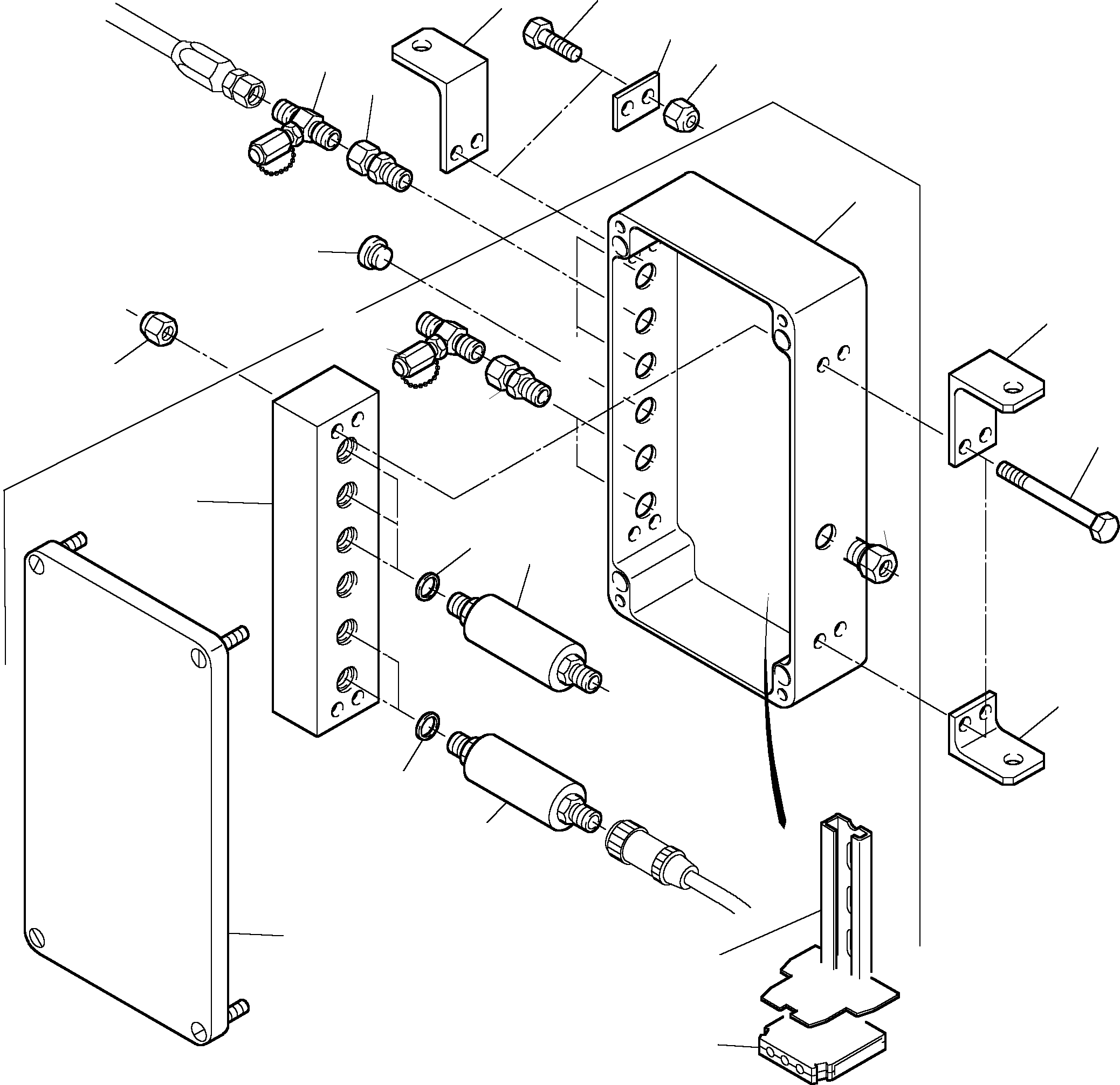 Komatsu parts book diagram for H455S S/N 15005: SENSOR HOUSING