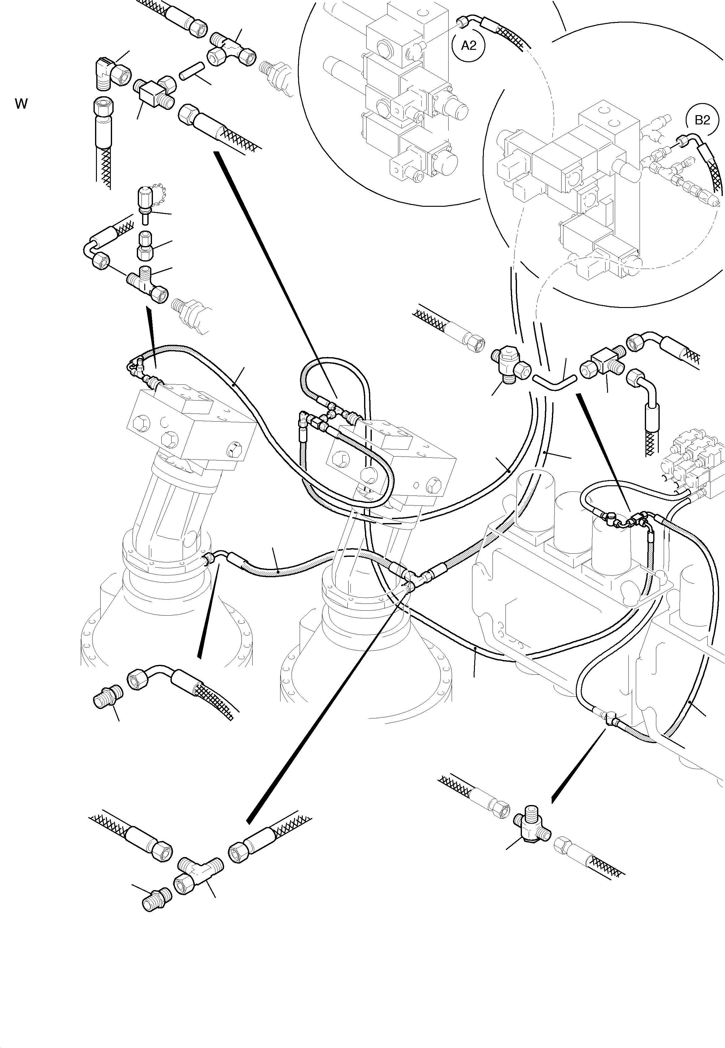 Komatsu parts book diagram for H455S S/N 15005: CONTROL - SLEW GEAR